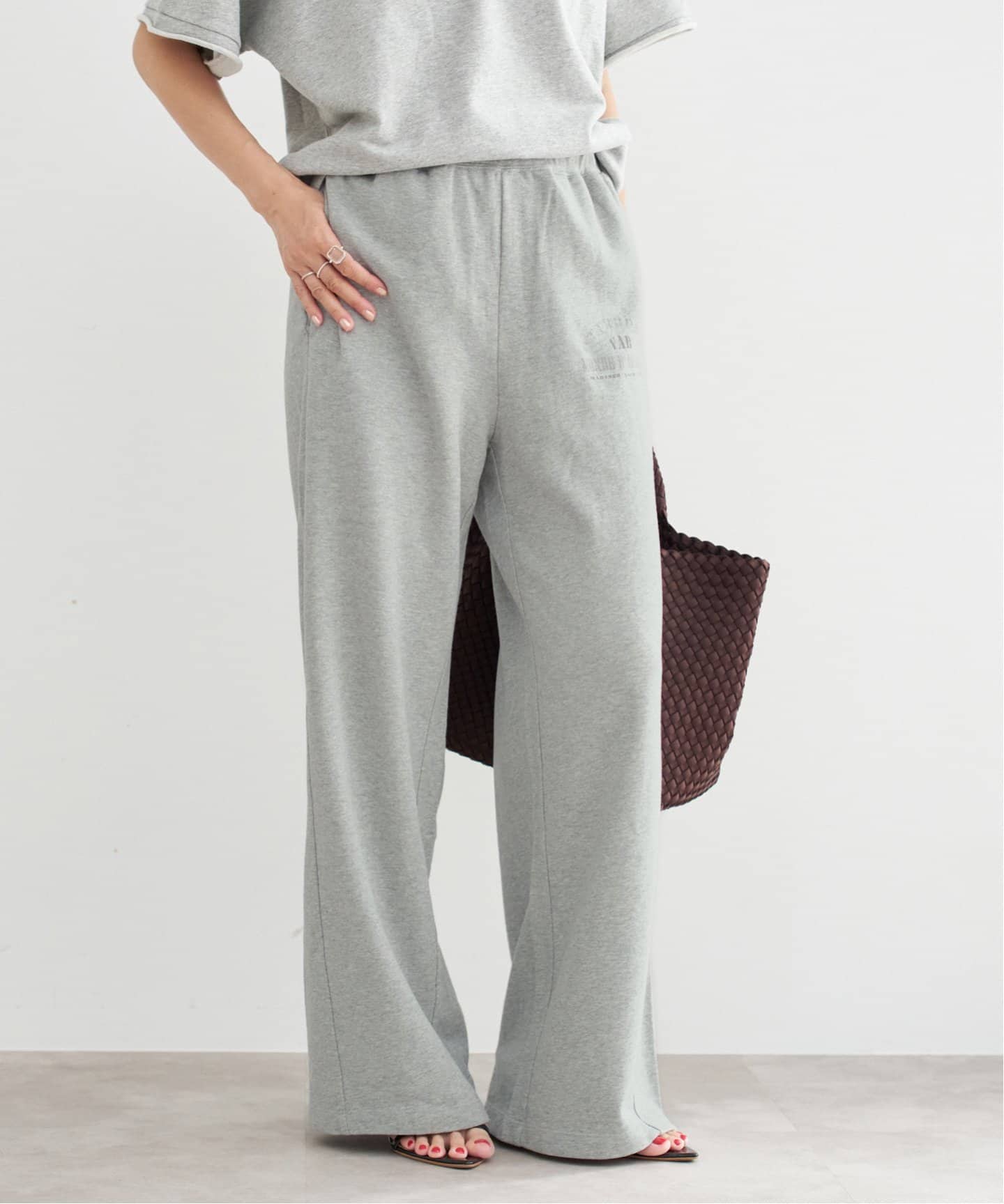 フレンチテリーストレートパンツ