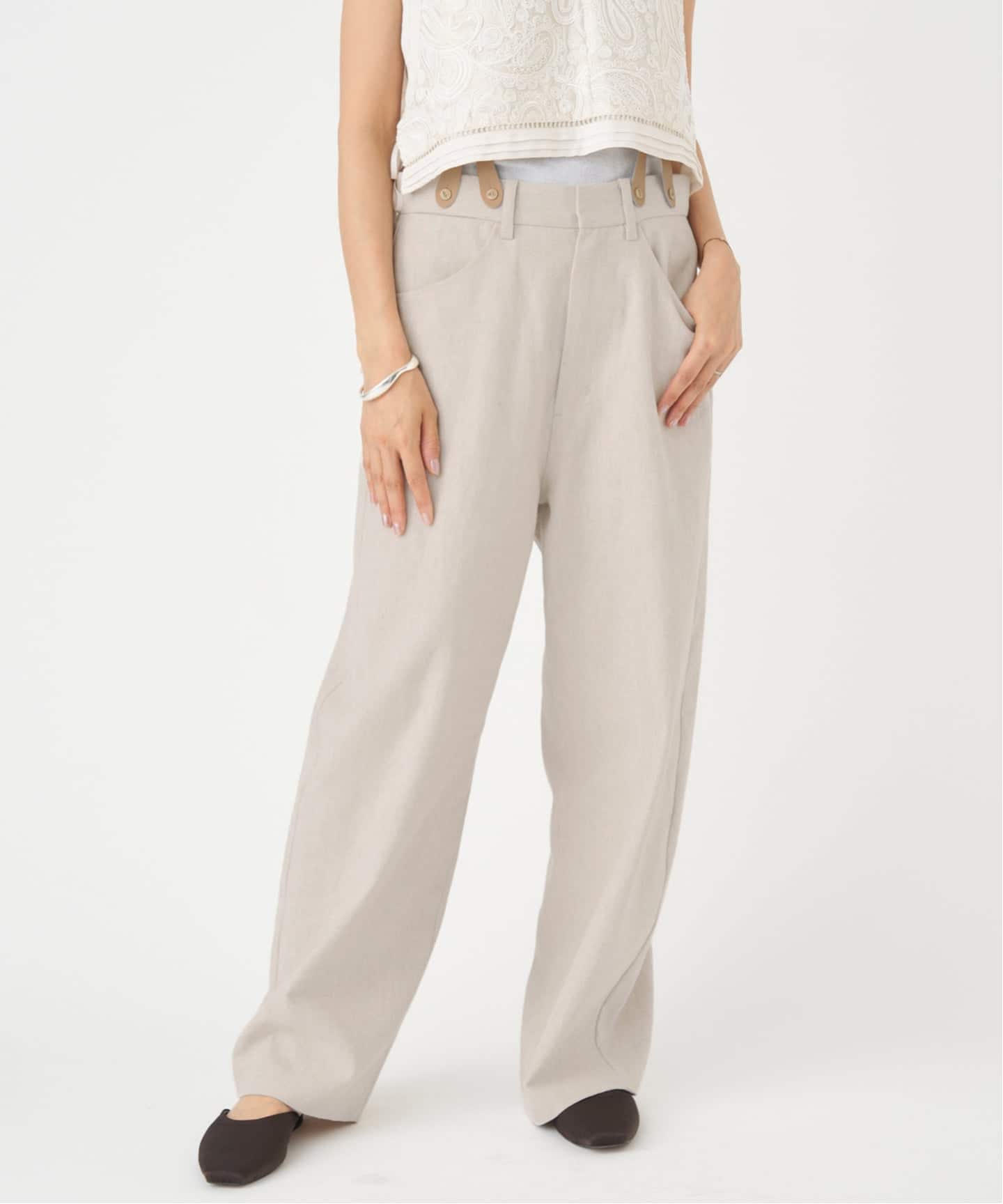 未使用品　ETRANGER YARD TROUSERS スラックス Tangent スラックス FRENCH ARMY CHINO コットンツイル ワイド