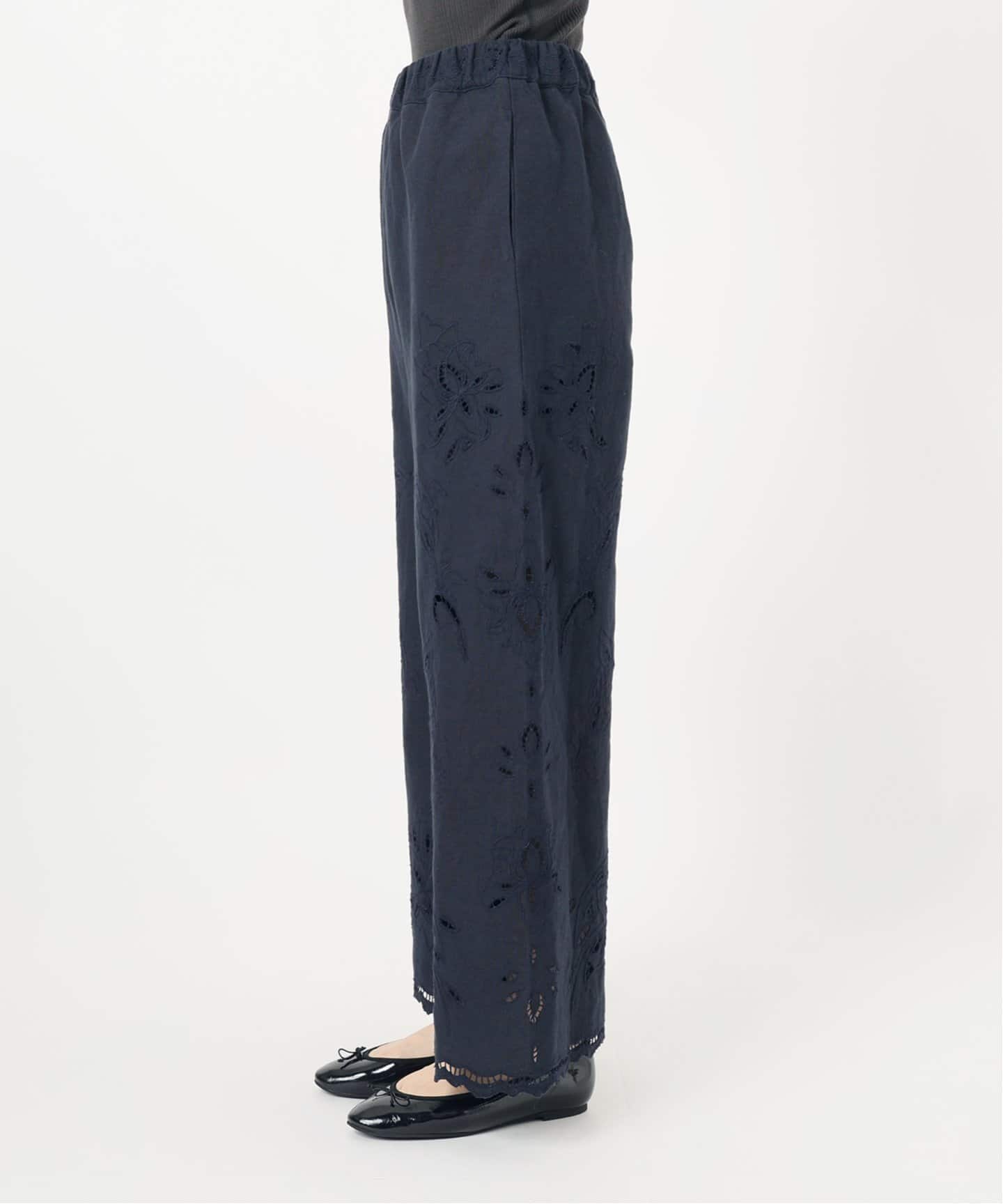 コットンリネンカットワークレース イージーパンツ（その他パンツ