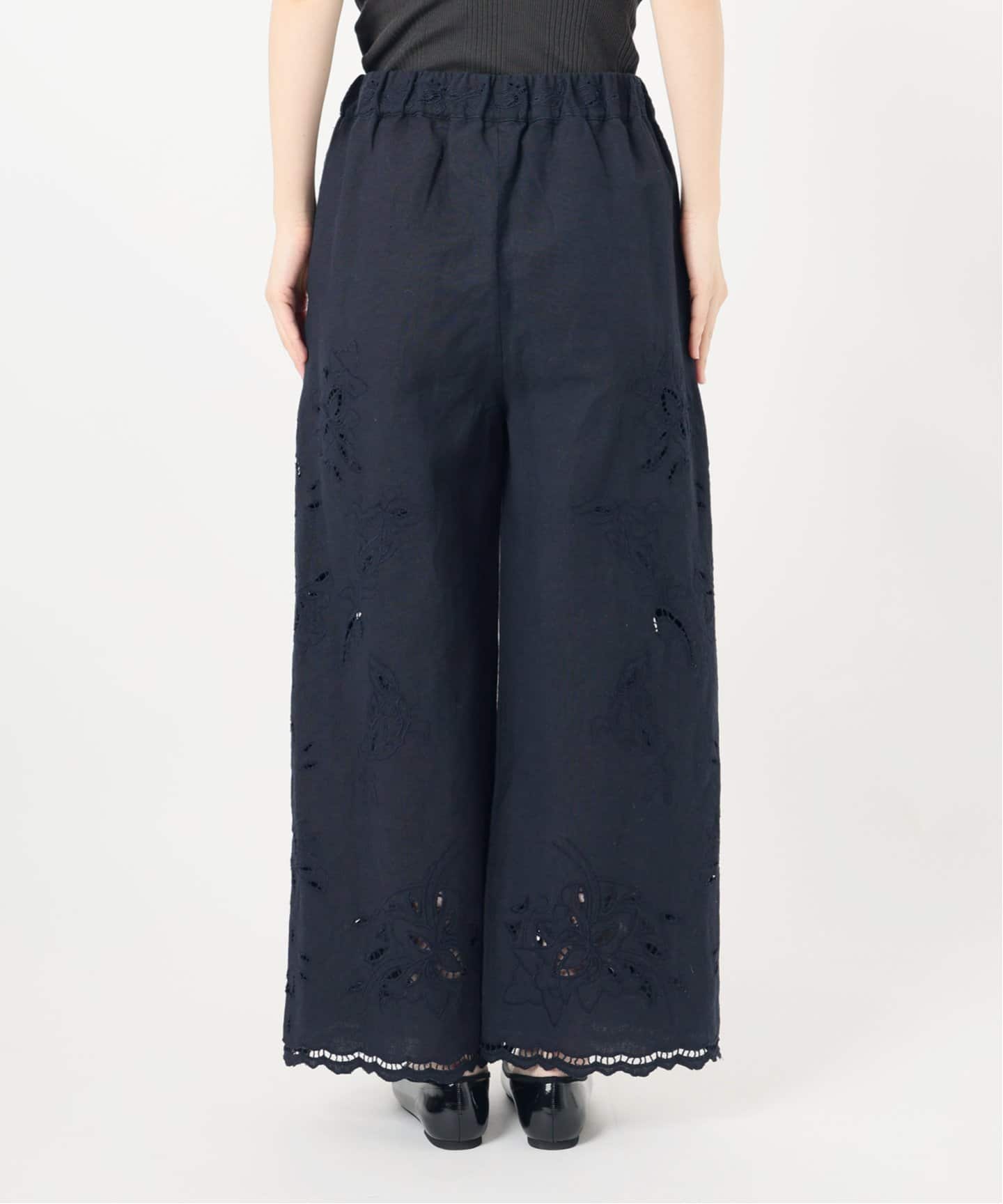 コットンリネンカットワークレース イージーパンツ（その他パンツ