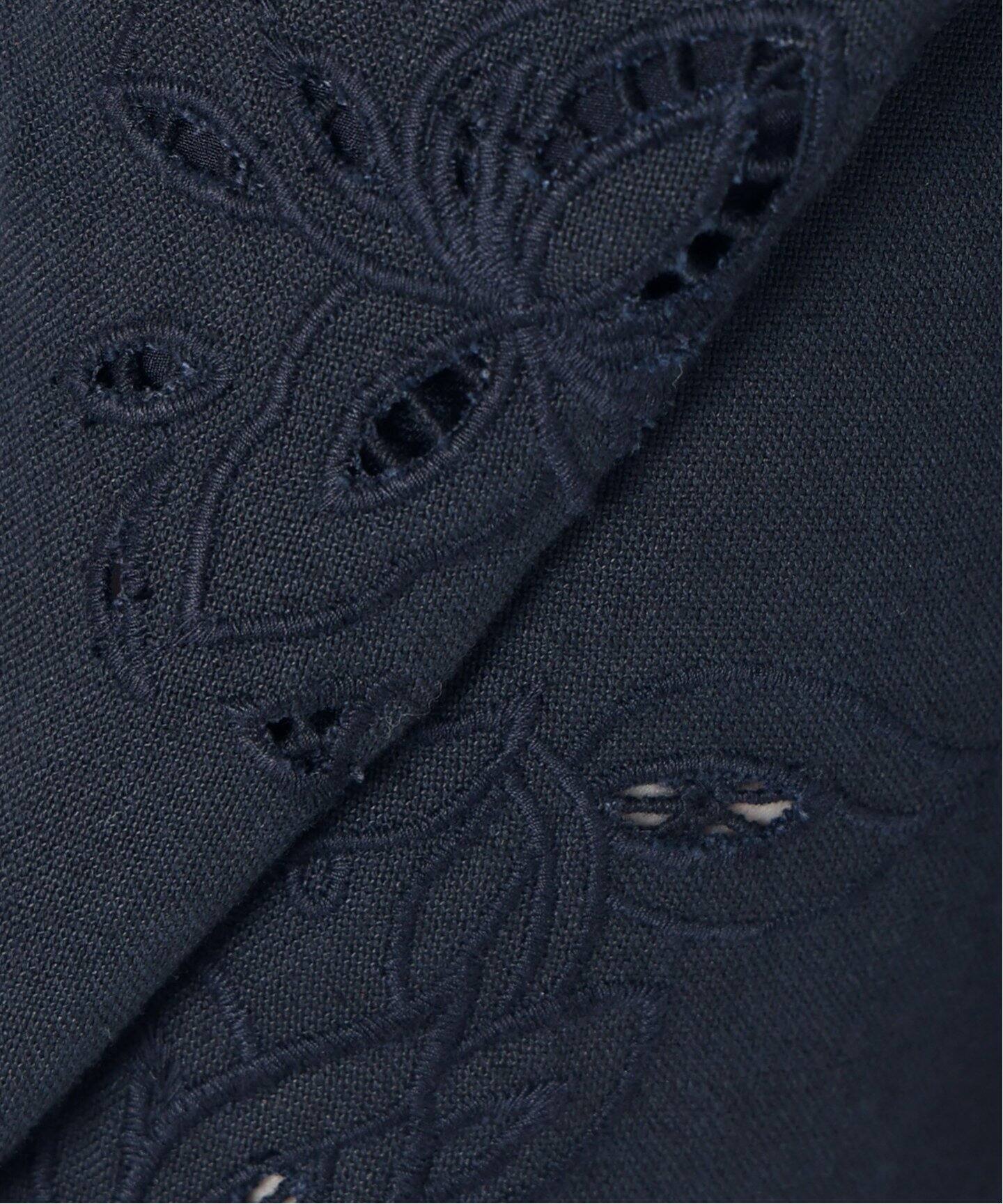 追加》コットンリネンカットワークレース イージーパンツ（その他