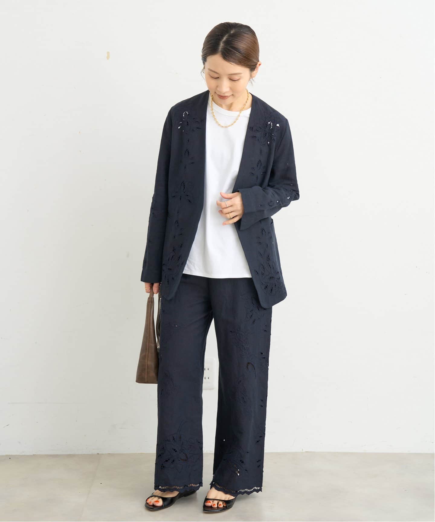 bamko様 新品 イエナ コットンリネンカットワークレースイージーパンツ bamko様 新品 イエナ コットンリネンカットワークレースイージー