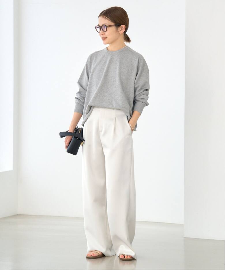 予約》ウォッシャブル サテン スラックス（スラックス）｜IENA（イエナ  