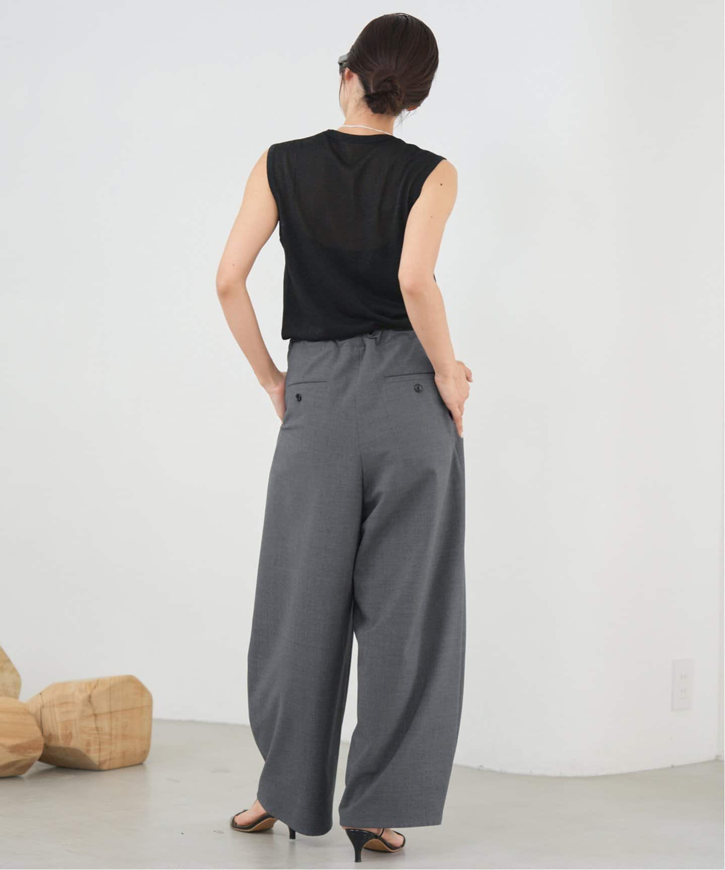 新品　IENA イエナ　コクーンパンツ　36 グレー　タグ付き　完売品 イエナ IENA 《追加》TW コクーンパンツ （グレー） - ファッション