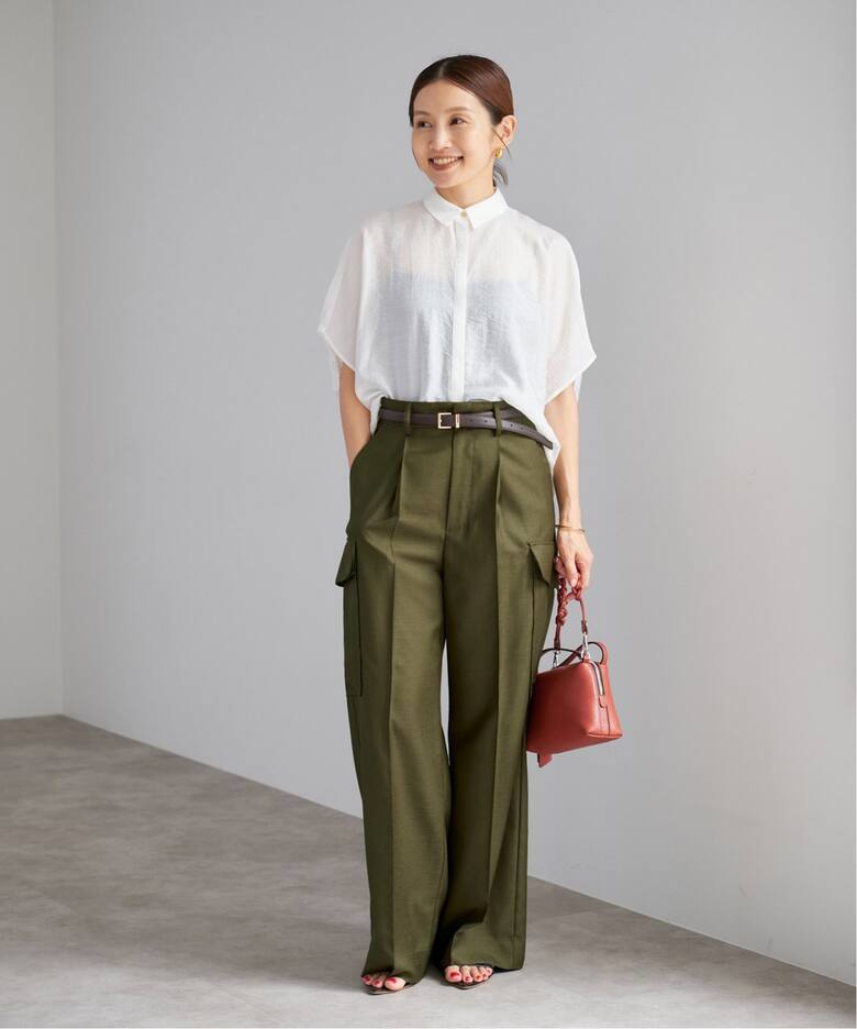 追加2》ウォッシャブル カーゴスラックス（カーゴパンツ）｜IENA  