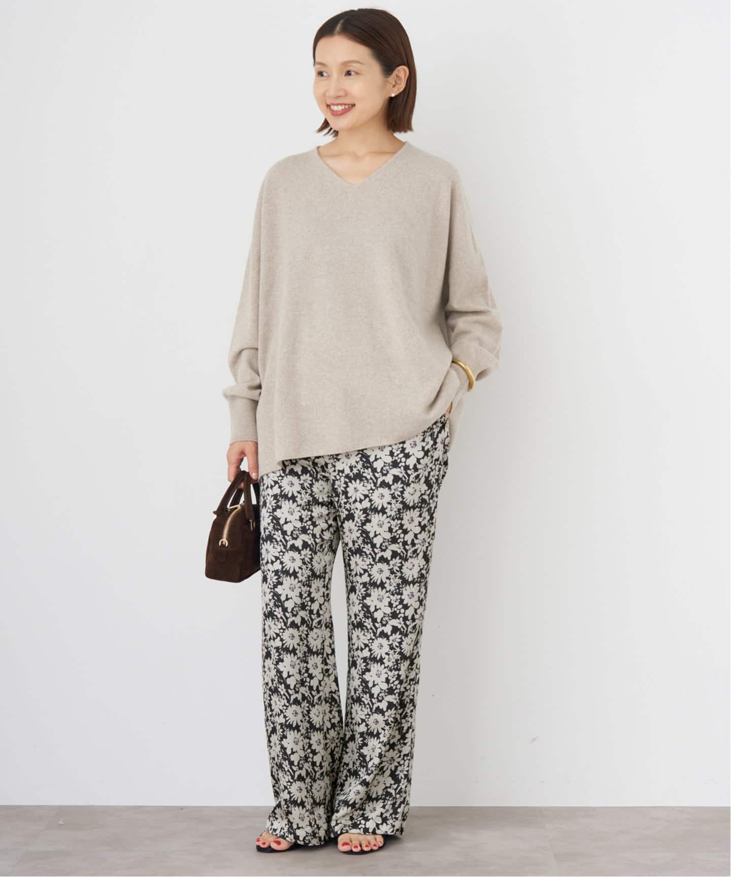 【美品】IENA Deveauxプリントイージーパンツ　36 IENA LA BOUCLE（イエナラブークル）の「IENA LA BOUCLE DEVEAUX