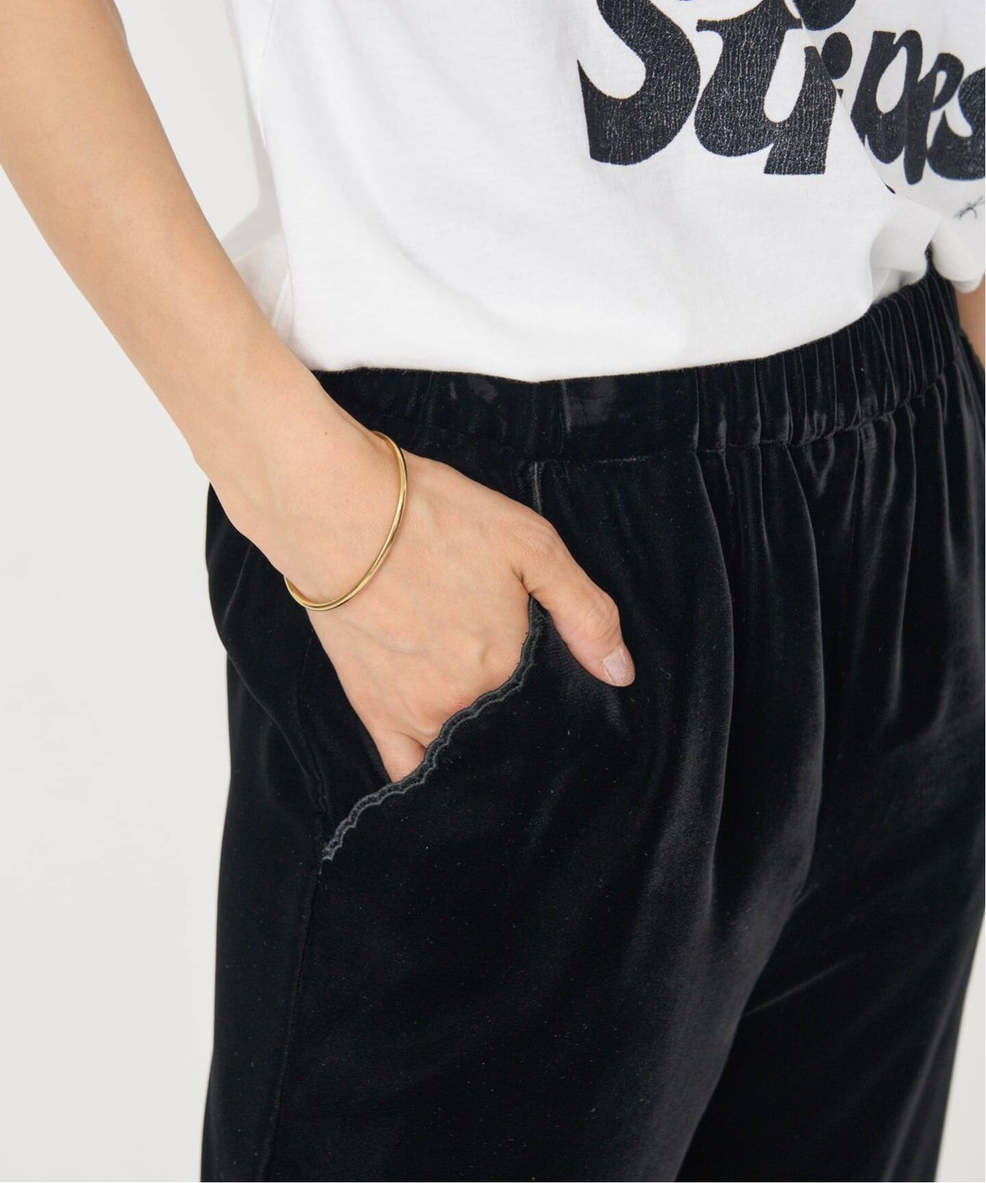 スカラップドベルベットパンツ（その他パンツ）｜IENA（イエナ）の通販