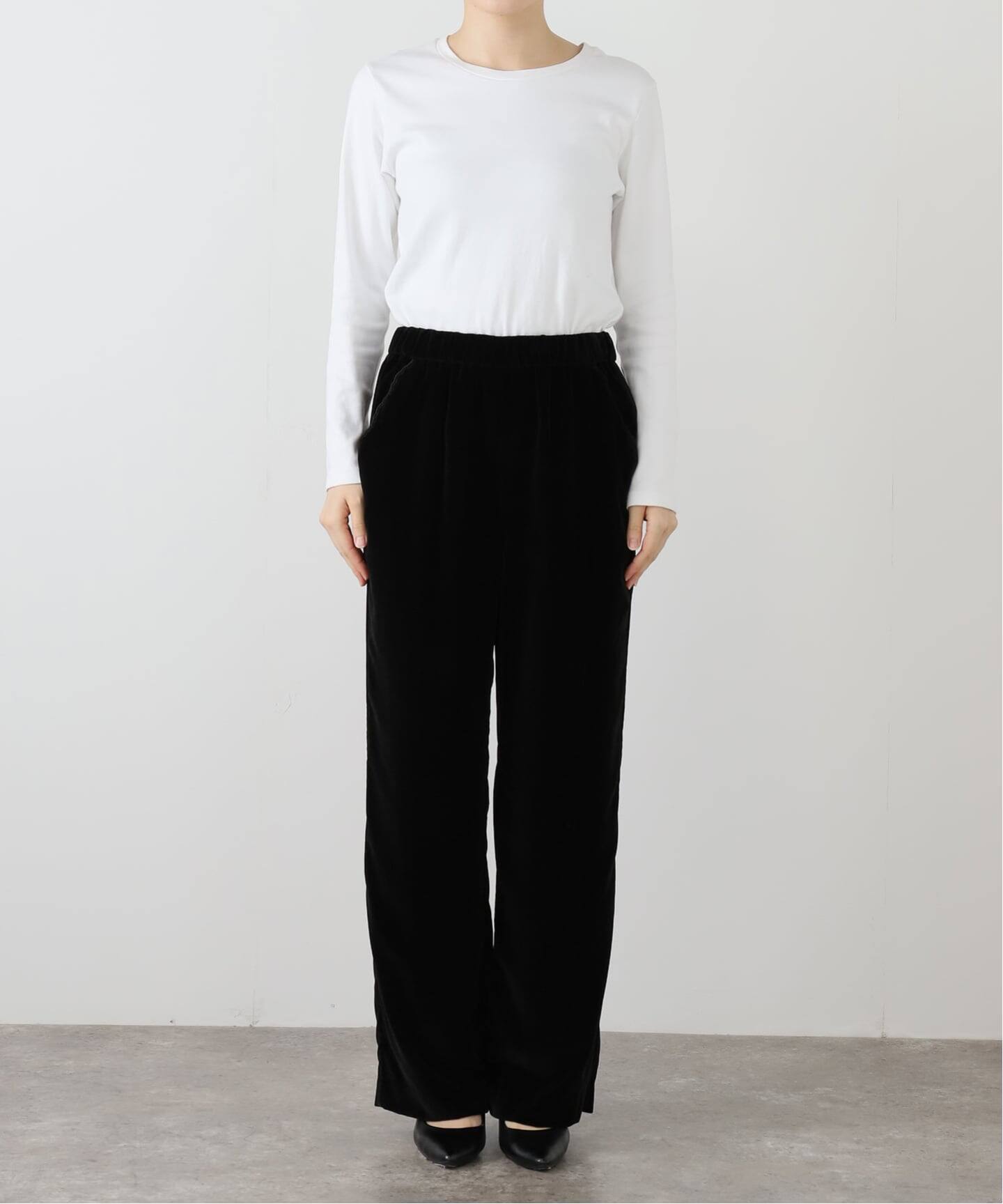 スカラップドベルベットパンツ（その他パンツ）｜IENA（イエナ）の通販