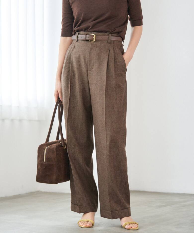 ガンクラブチェックパンツ（スラックス）｜IENA（イエナ）の通販  