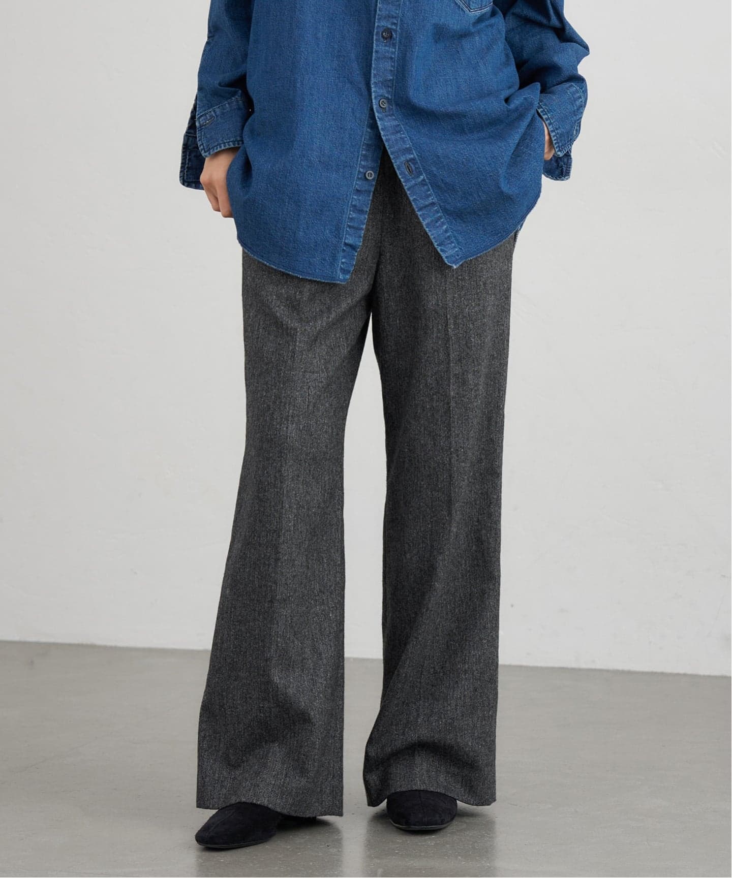 ウォッシャブル ツイードイージースラックス（その他パンツ）｜IENA