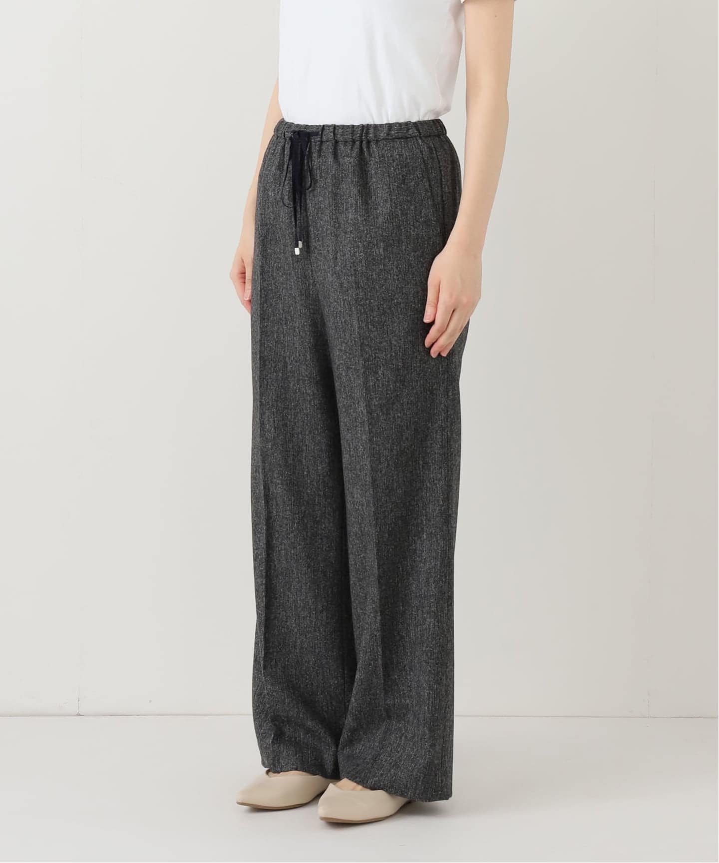 ウォッシャブル ツイードイージースラックス（その他パンツ）｜IENA