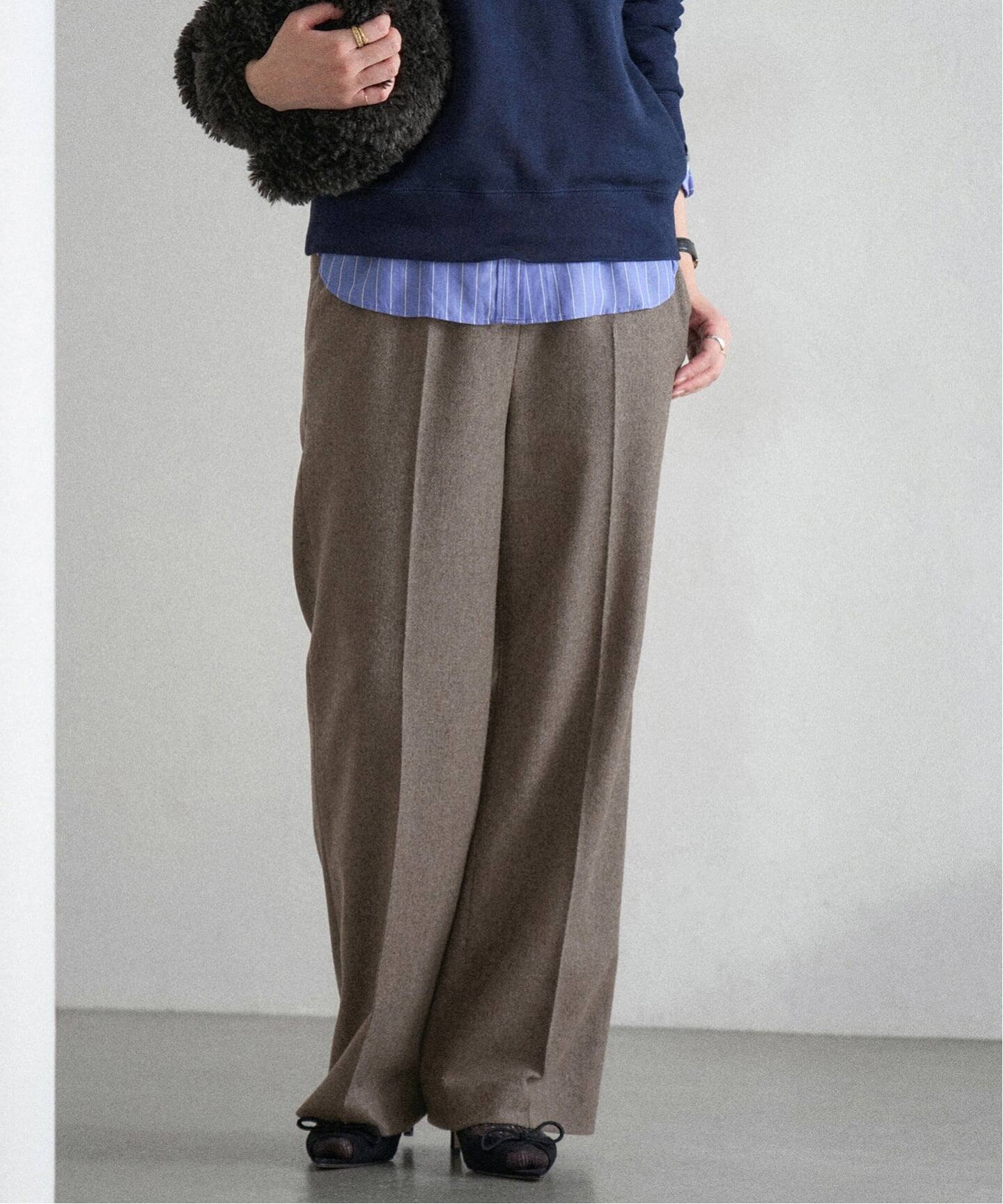 追加予約》ウォッシャブル ツイードイージースラックス（その他パンツ