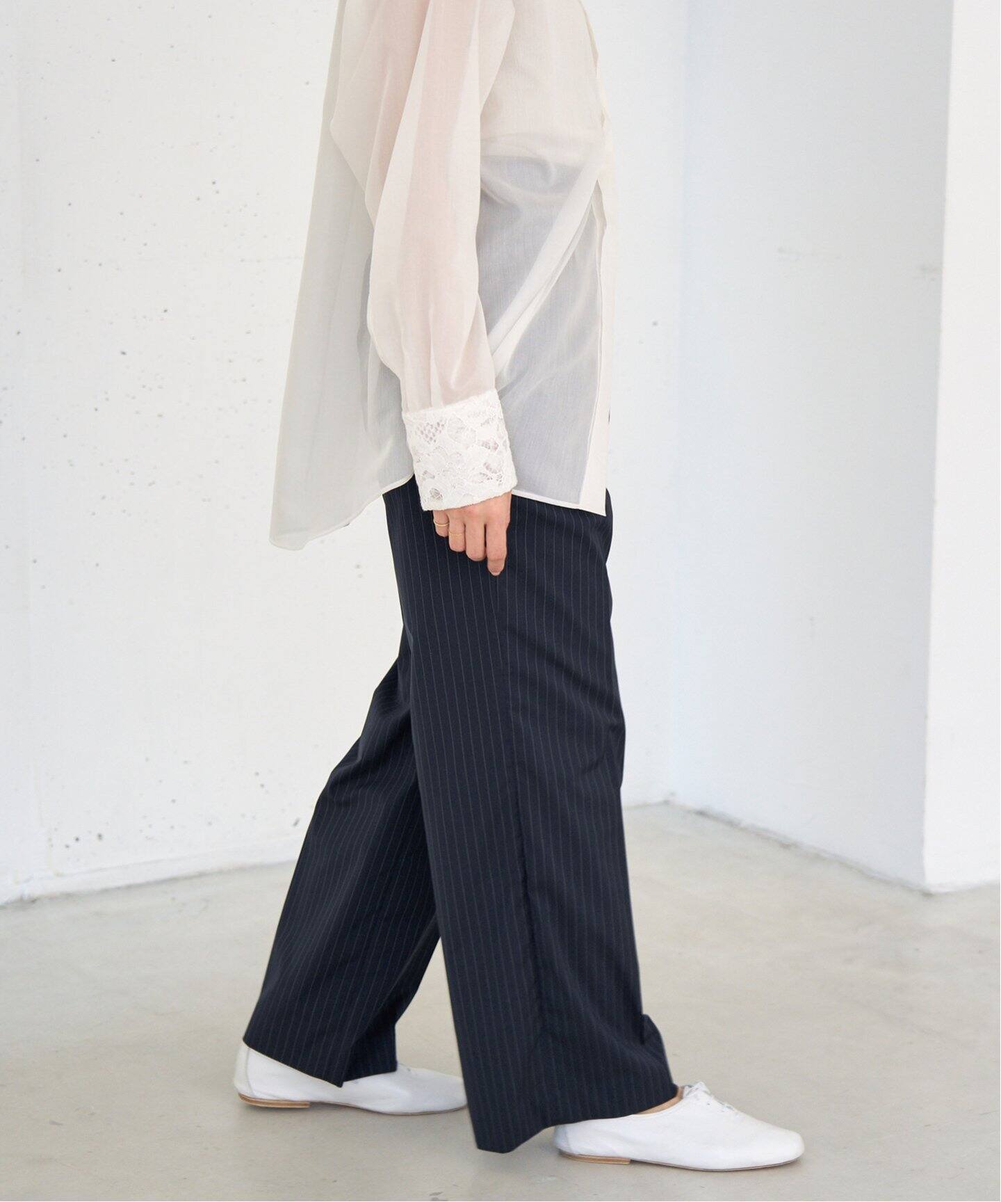 IENA ACHRO ストライプパンツ ストライプスラックスパンツ（スラックス）｜IENA（イエナ）の