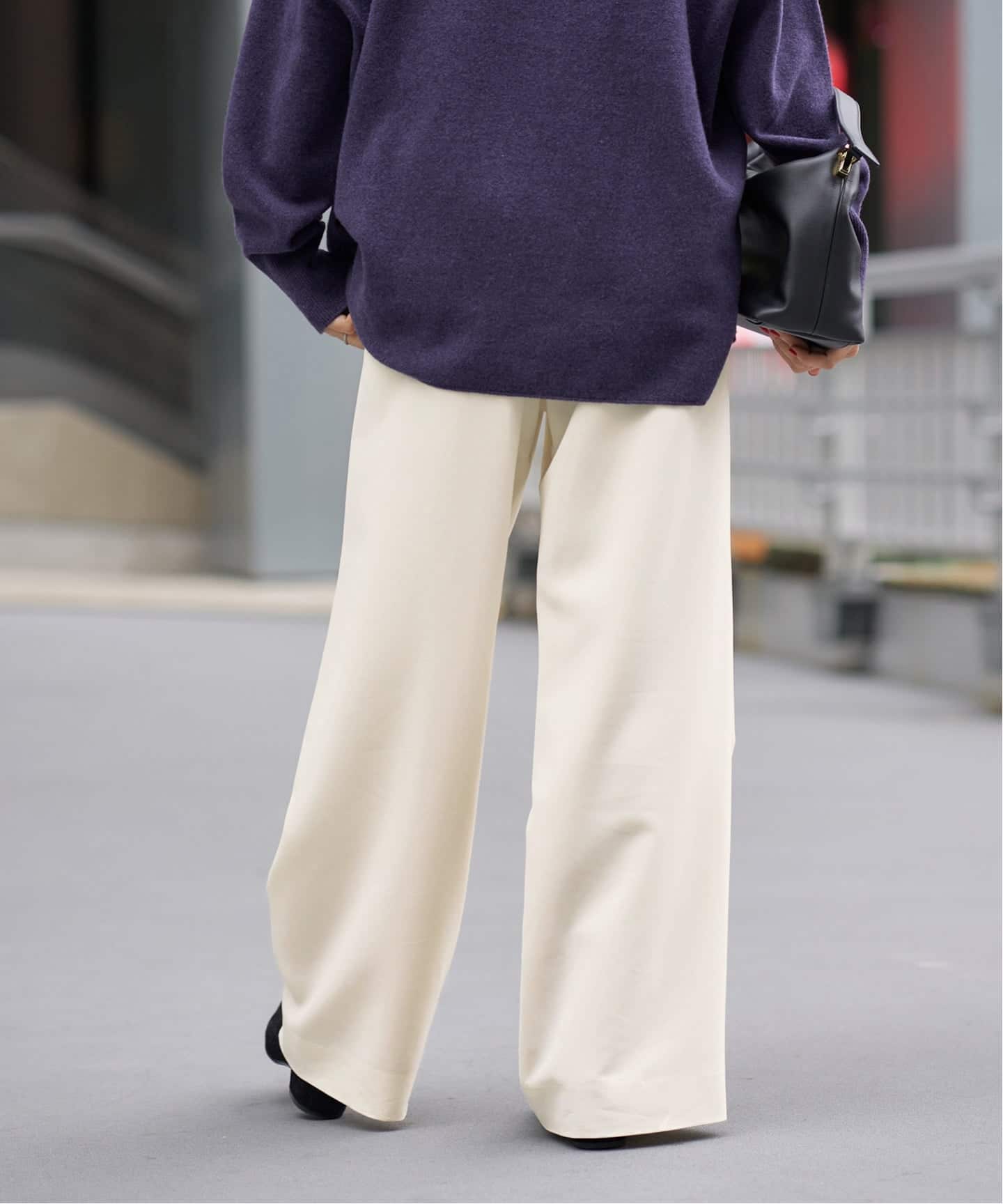 ウォッシャブル アセテートツイルタックパンツ（その他パンツ