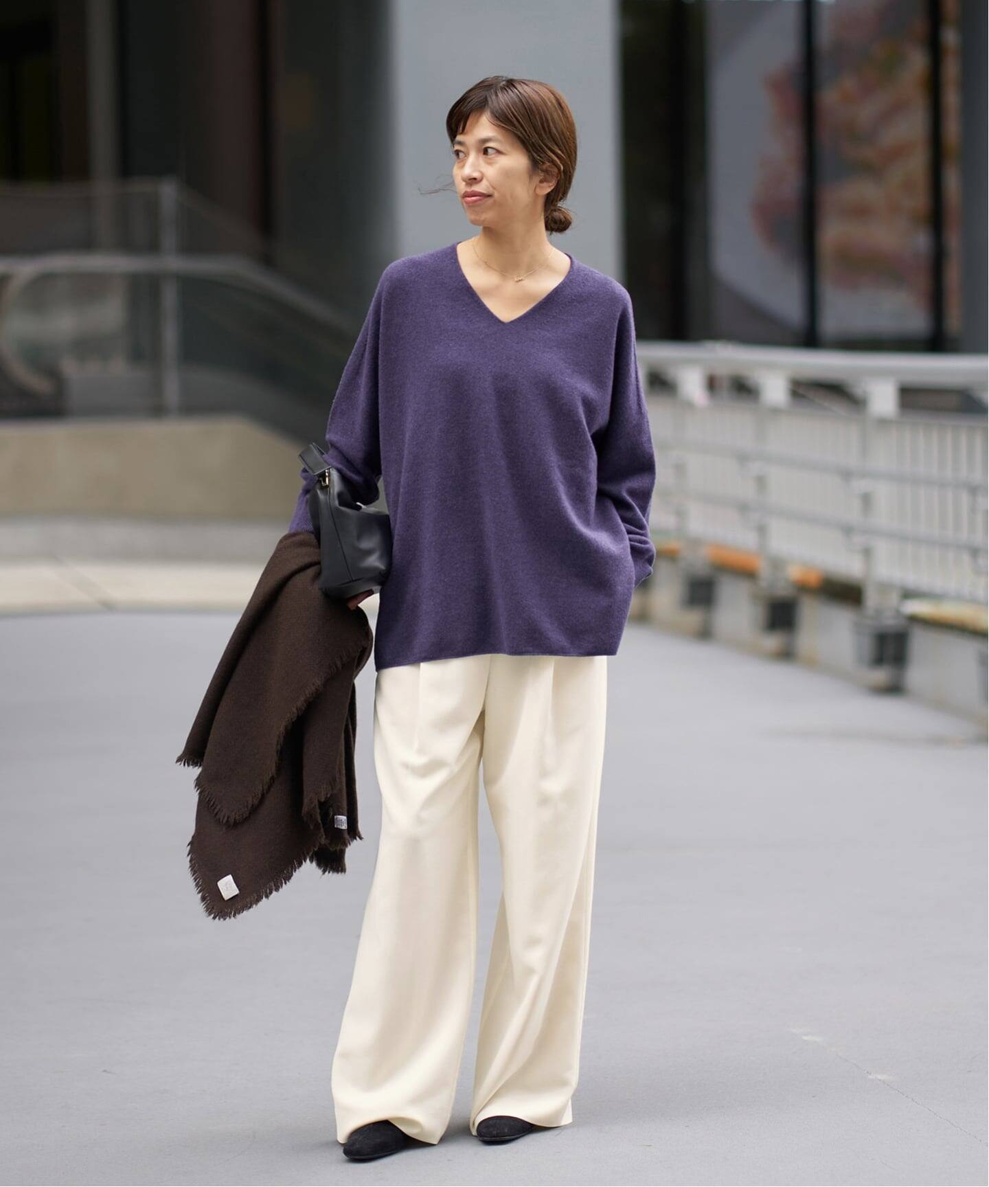 ウォッシャブル アセテートツイルタックパンツ（その他パンツ）｜IENA