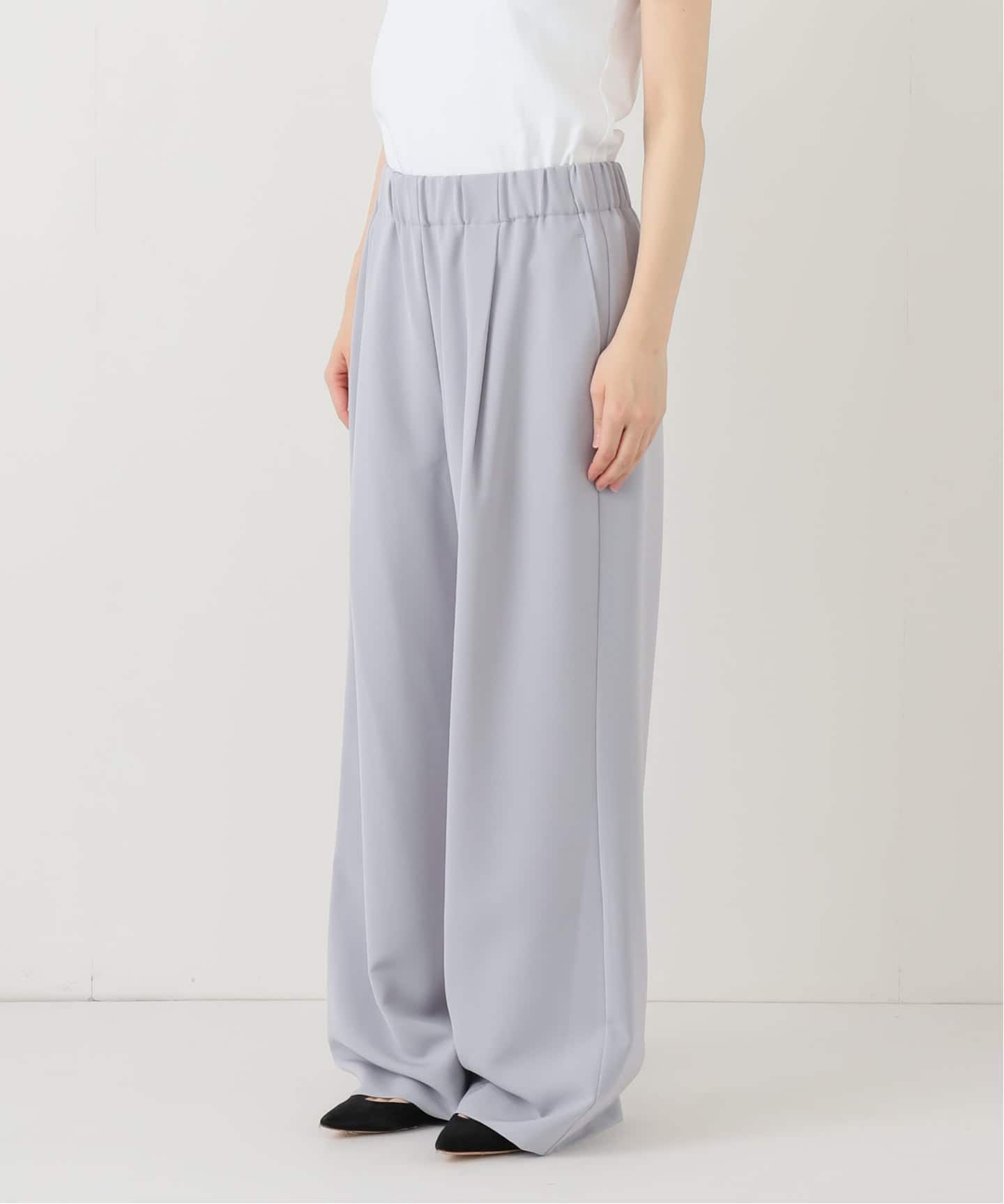 ウォッシャブル アセテートツイルタックパンツ（その他パンツ）｜IENA