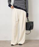 ウォッシャブル アセテートツイルタックパンツ