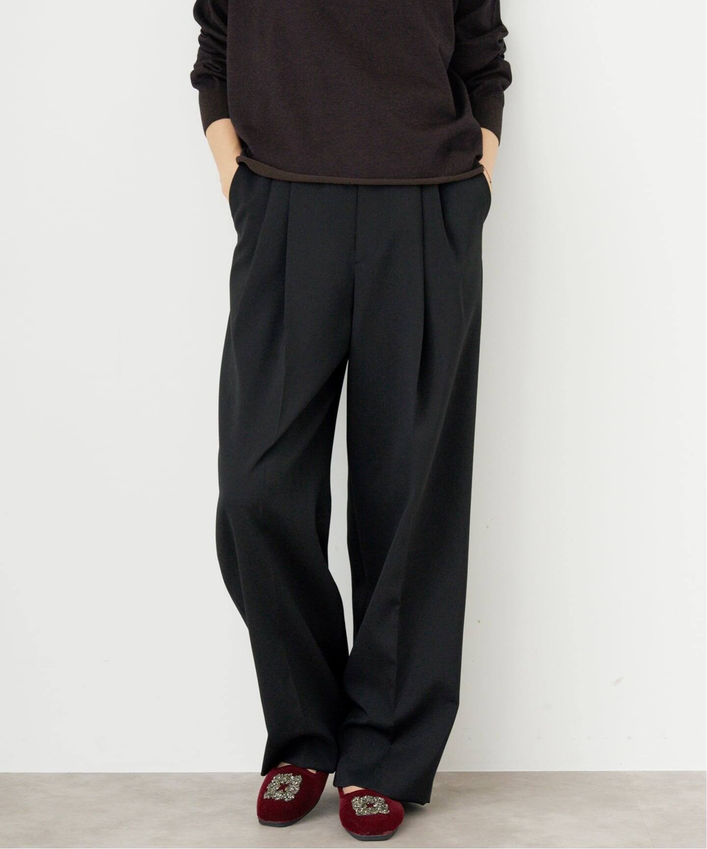 サスペンダーダブルクロスパンツ（スラックス）｜IENA（イエナ）の通販