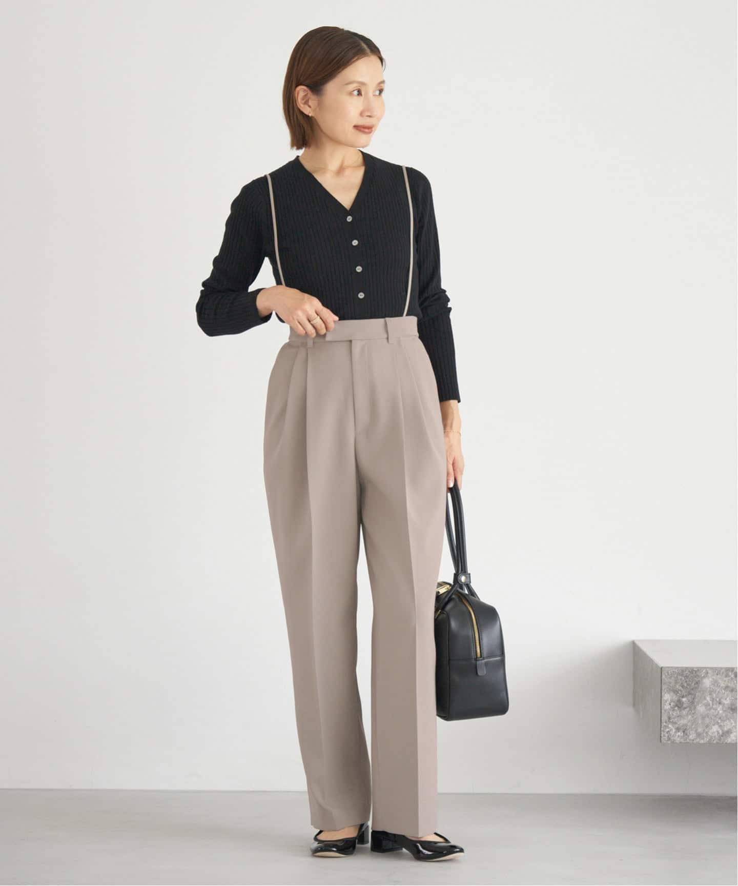 イエナ（IENA）/サスペンダーダブルクロスパンツ サスペンダーダブルクロスパンツ（スラックス）｜IENA（イエナ）の通販