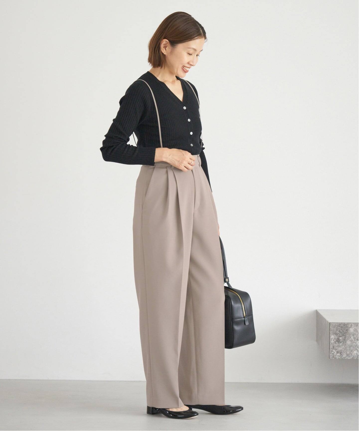 サスペンダーダブルクロスパンツ（スラックス）｜IENA（イエナ）の通販