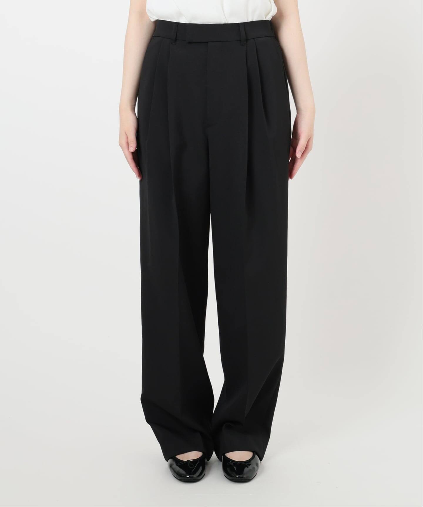 サスペンダーダブルクロスパンツ（スラックス）｜IENA（イエナ）の通販