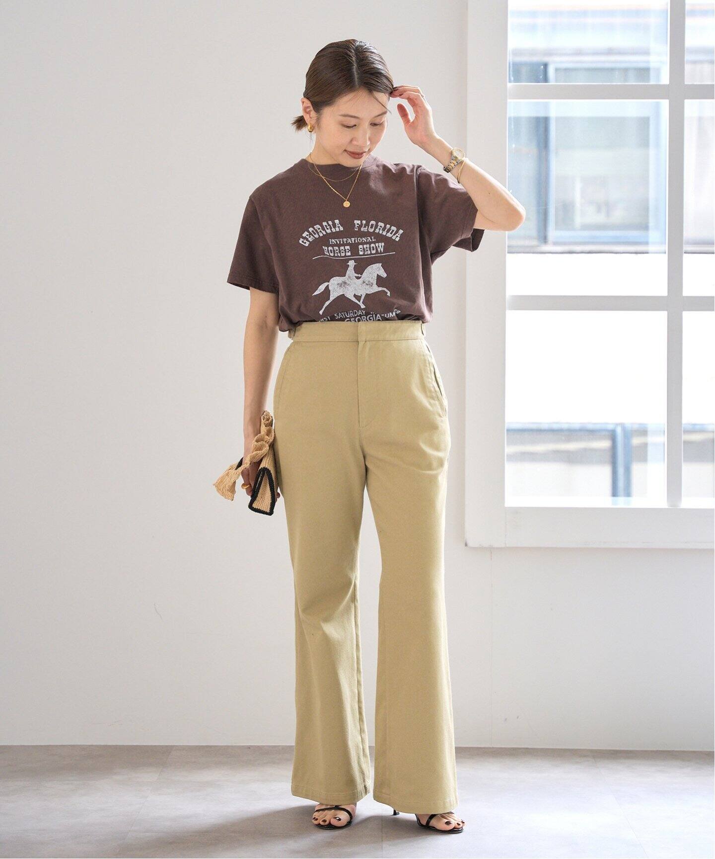 TCツイル フレアパンツ（その他パンツ）｜IENA（イエナ）の通販