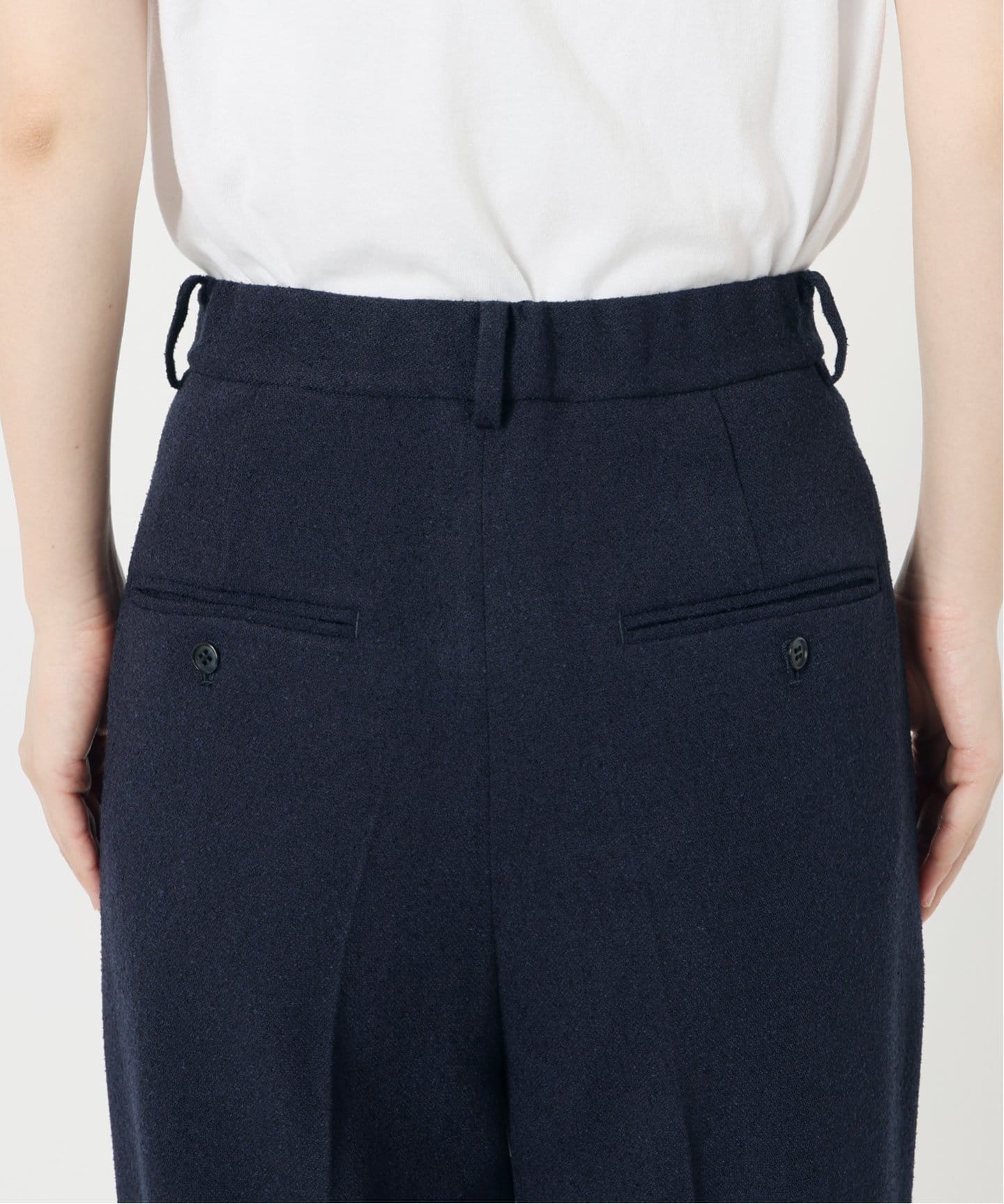 IENA 新品未使用　&Navy ツイードツータックパンツ ＆NAVY ツイードツータックパンツ（スラックス）｜IENA（イエナ