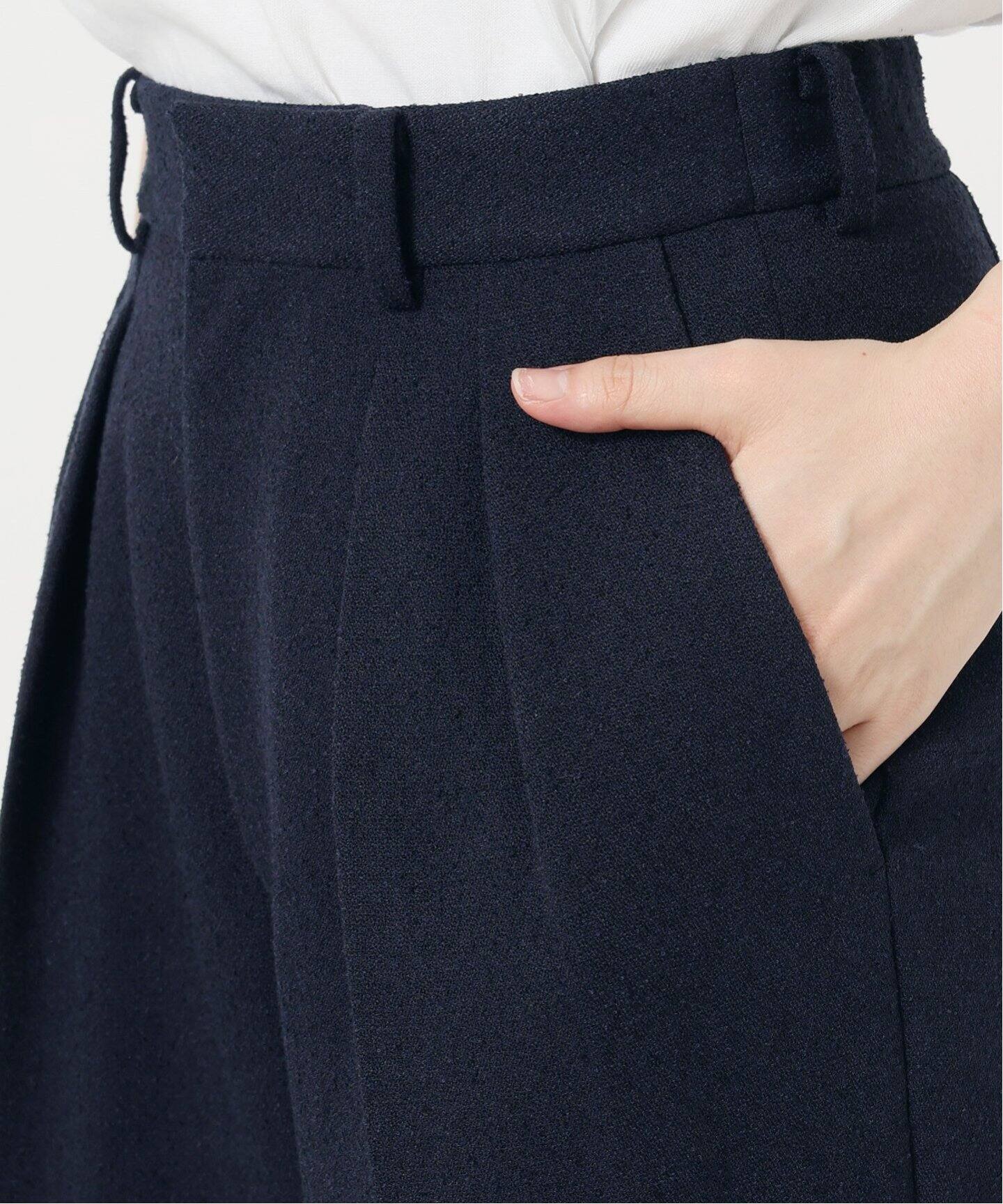 IENA 新品未使用　&Navy ツイードツータックパンツ ＆NAVY ツイードツータックパンツ（スラックス）｜IENA（イエナ