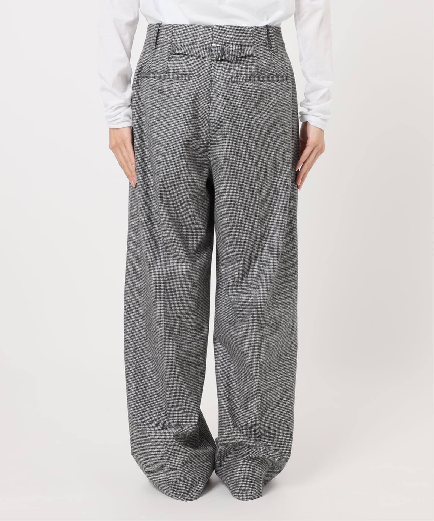 フランネルワイドストレートパンツ（スラックス）｜IENA（イエナ）の