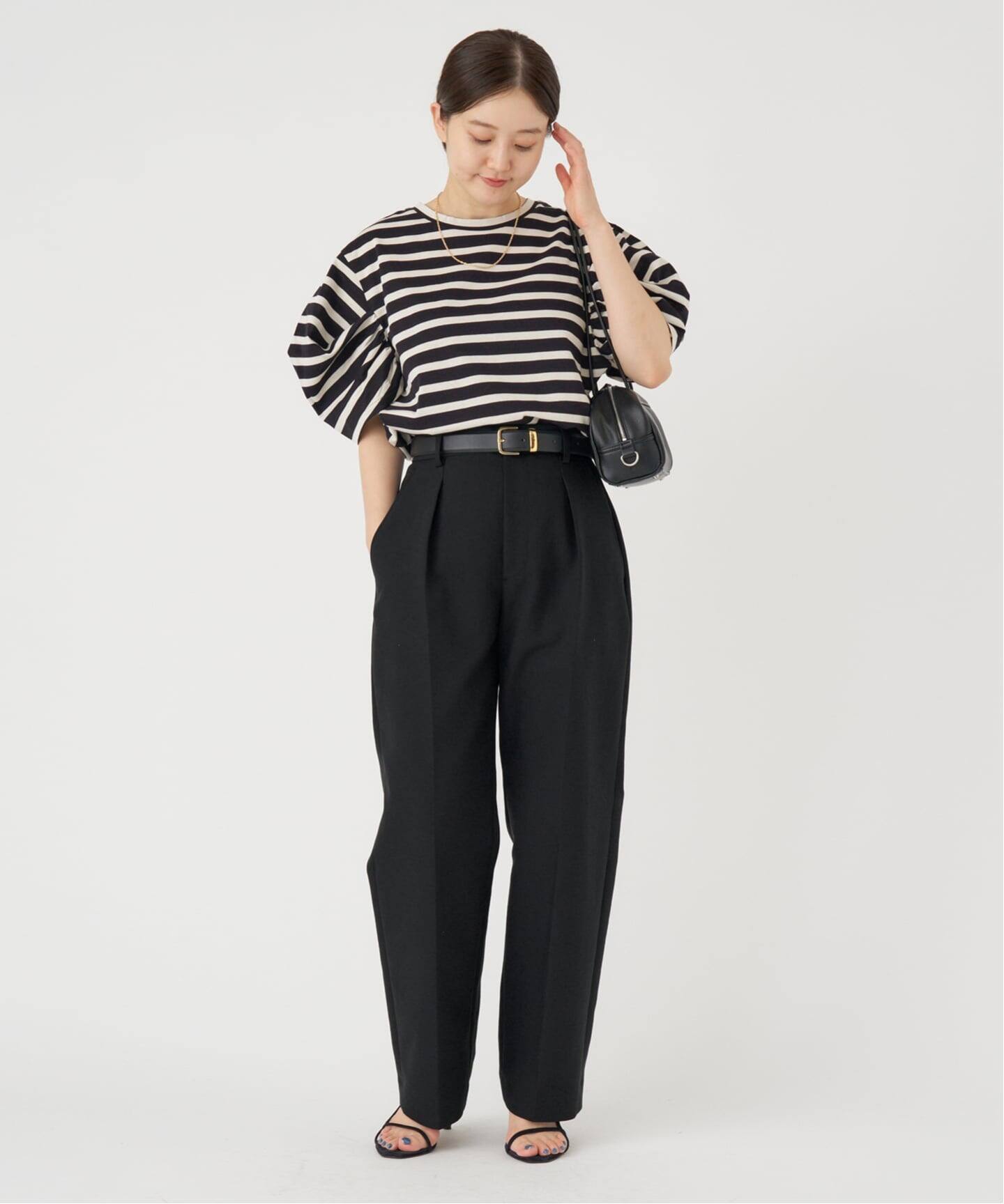 【専用】【新品】SLOBE IENA ダブルクロスショートパンツ　ブラック　38 予約》ソフトダブルクロスタックパンツ（スラックス）｜IENA