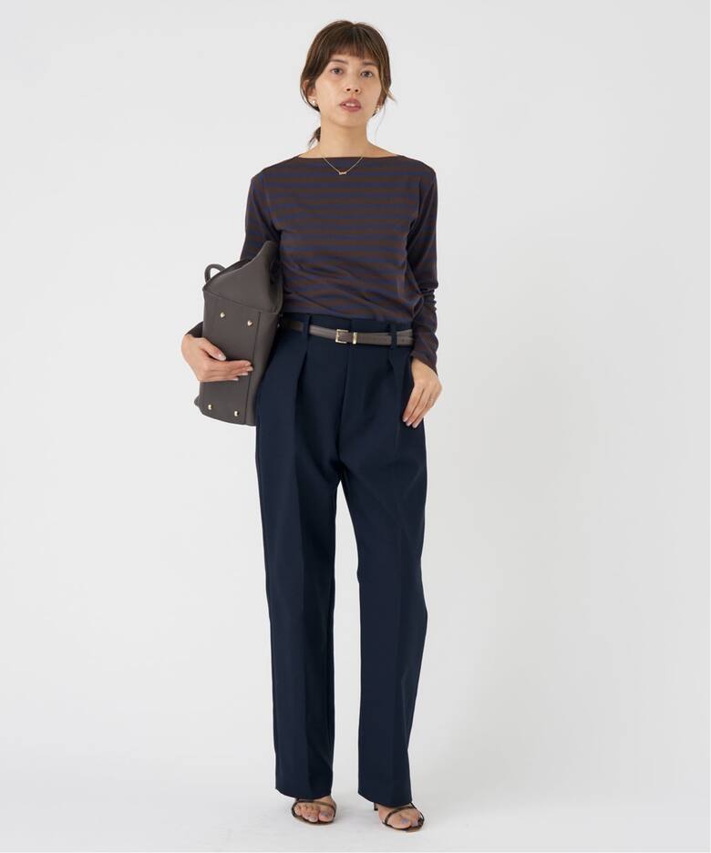 ソフトダブルクロスタックパンツ（スラックス）｜IENA（イエナ）の通販  