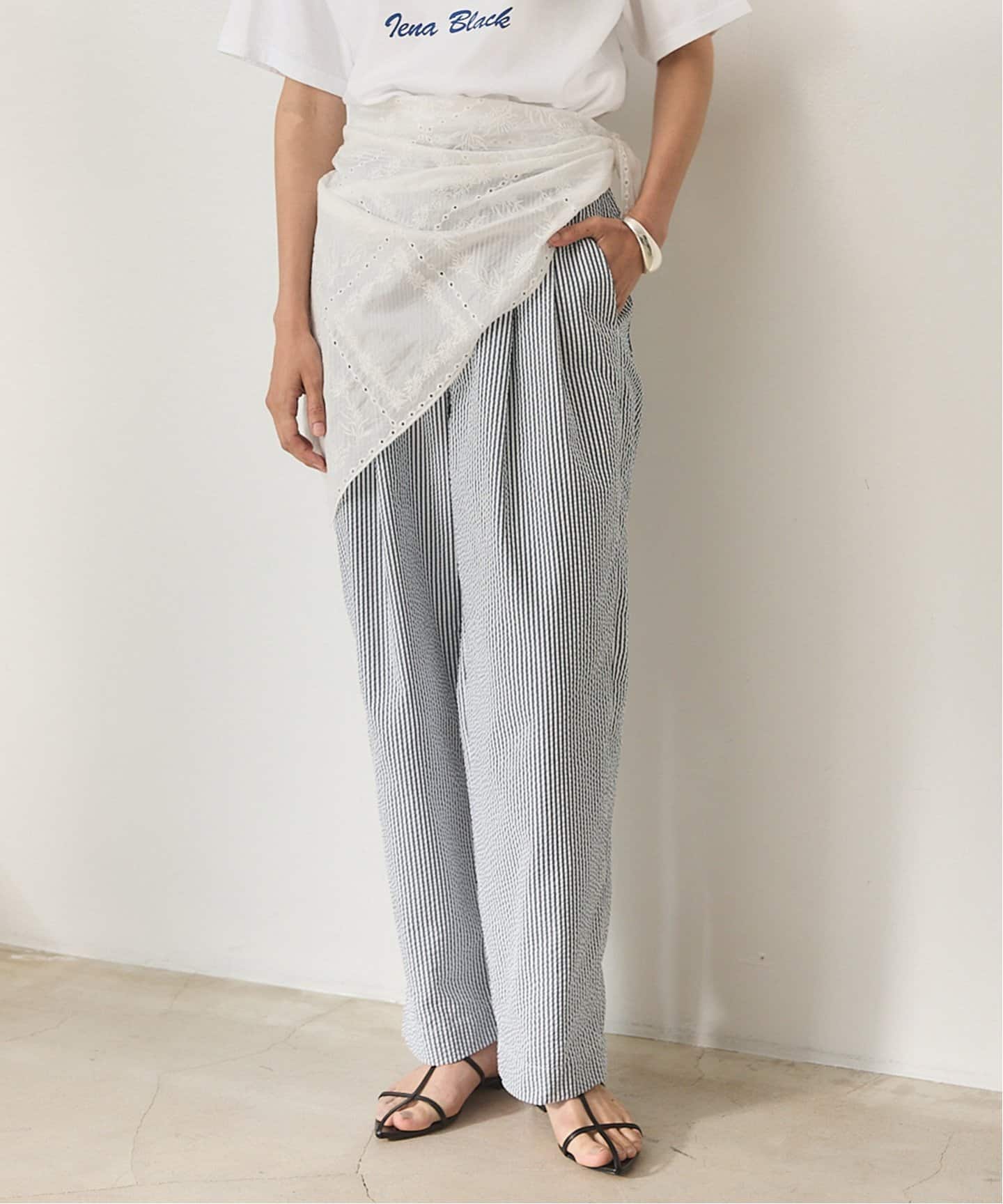 BLACK シアサッカーパンツ（スラックス）｜IENA（イエナ）の通販