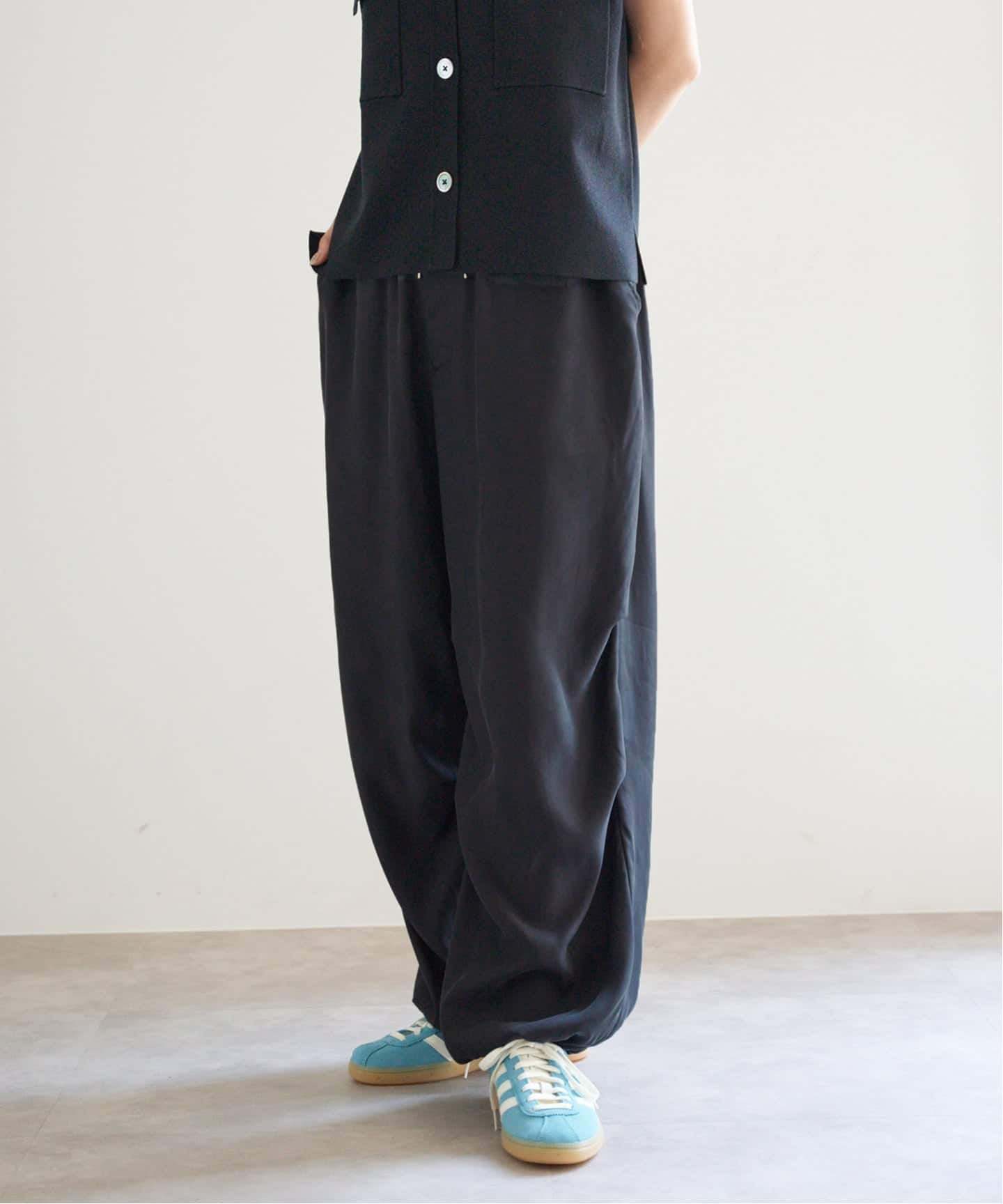 IENA 黒 イージーパンツ IENA パンツ イージーベイカーパンツ レディース : ZOZOTOWN