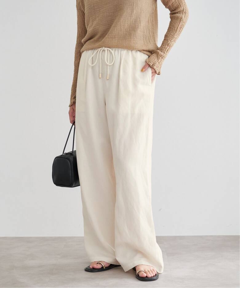 リネン混イージーパンツ（その他パンツ）｜IENA（イエナ）の通販  