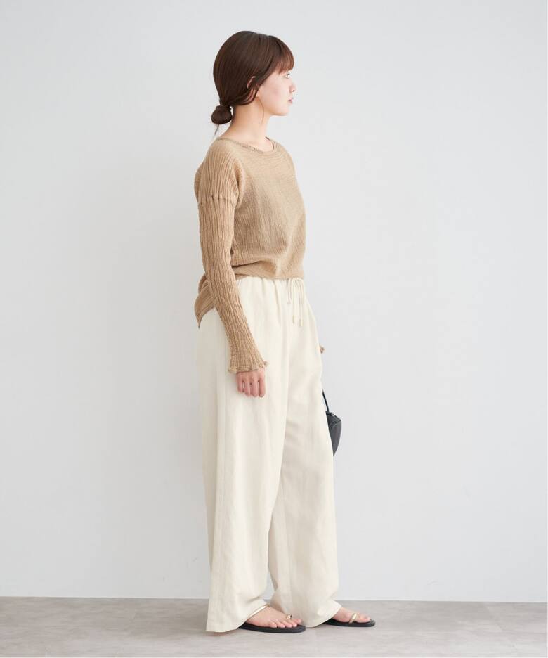 リネン混イージーパンツ（その他パンツ）｜IENA（イエナ）の通販  