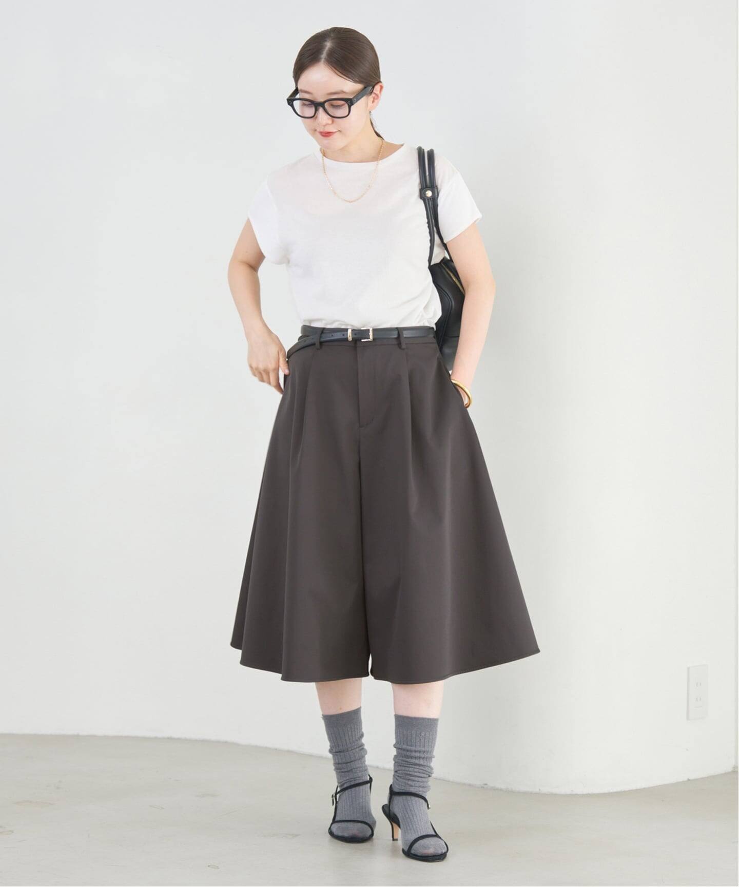 タックキュロットパンツ（ショート・ハーフパンツ）｜IENA（イエナ）の