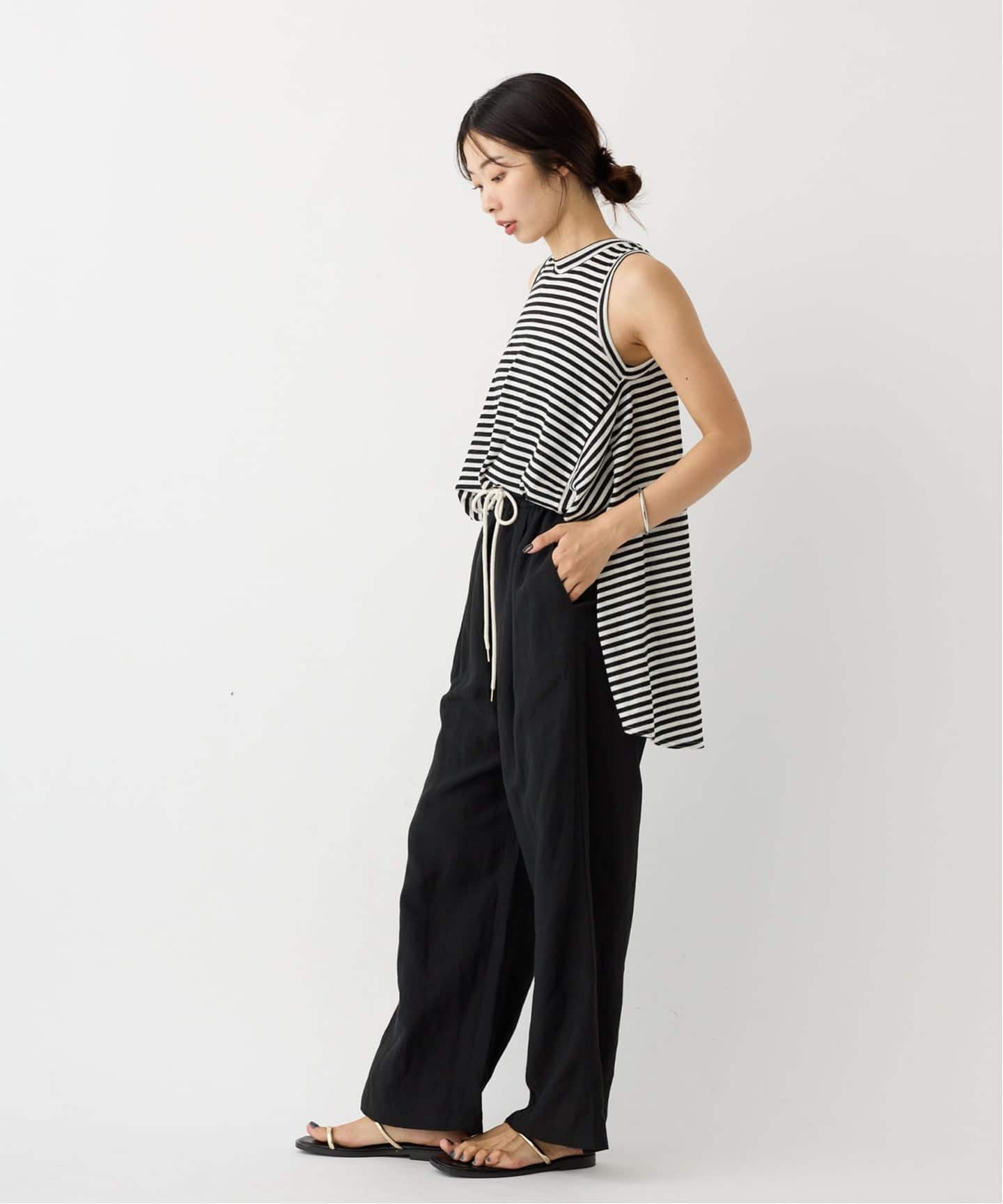 レーヨンリネンタンブラーイージーパンツ（その他パンツ）｜IENA