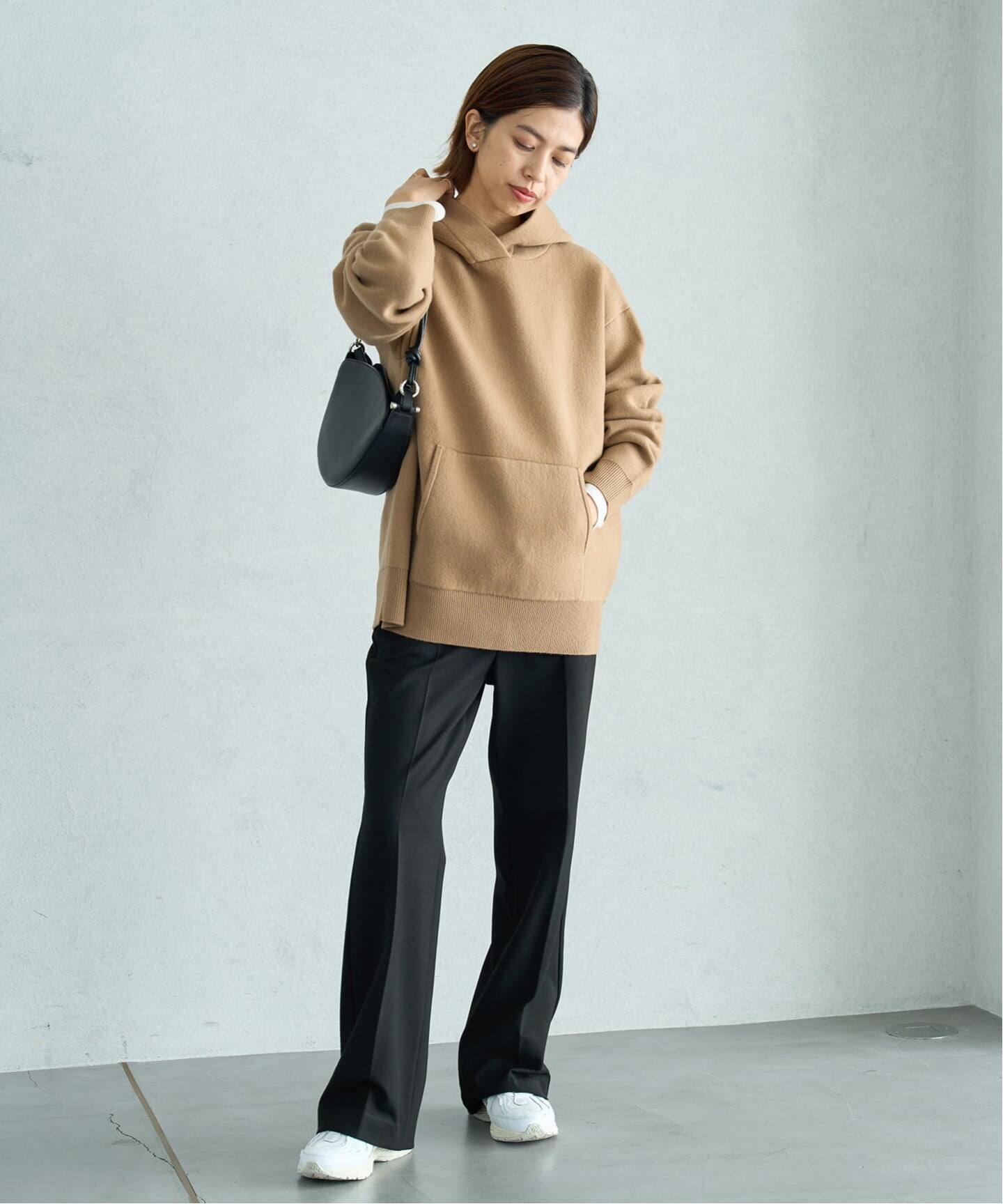 追加2》ウォッシャブル 裏起毛セミフレアパンツ（スラックス）｜IENA