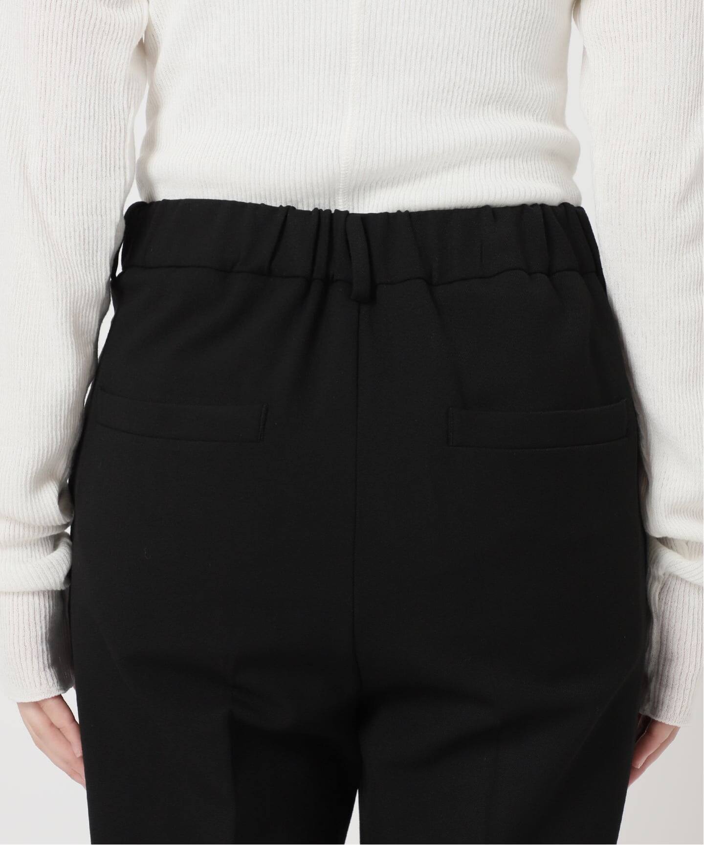 IENA 裏起毛セミフレアパンツ ブラック イエナ IENA 《追加2予約》裏起毛セミフレアパンツ （ブラック