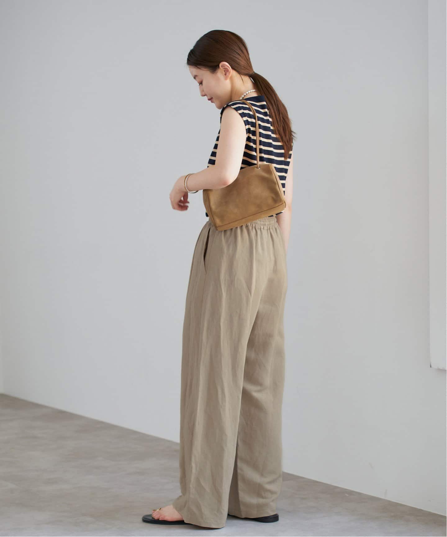 IENA - 新品 リネンレーヨンイージーパンツ 36 ベージュの通販