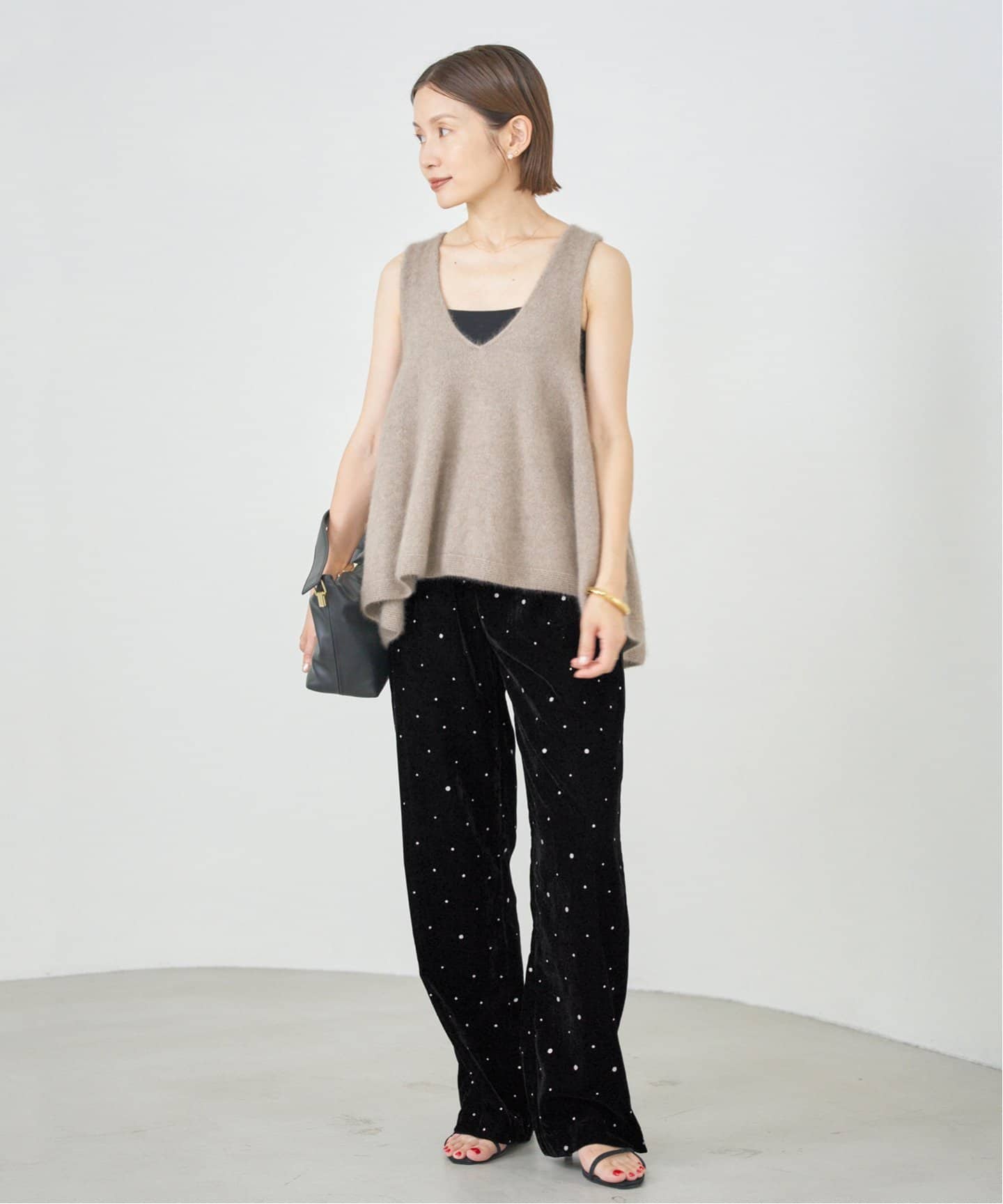 COUTURE D'ADAM クチュールドアダム ベロア パンツ イエナ COUTURE D'ADAM/クチュールドアダム Glitter PT ベロアイージー