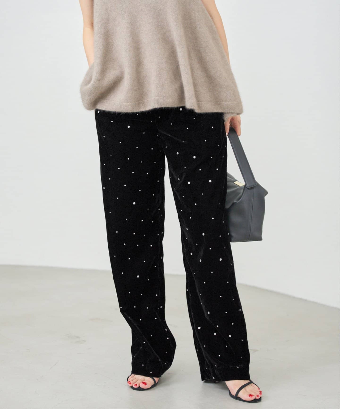 COUTURE D'ADAM/クチュールドアダム Glitter PT ベロアイージーパンツ