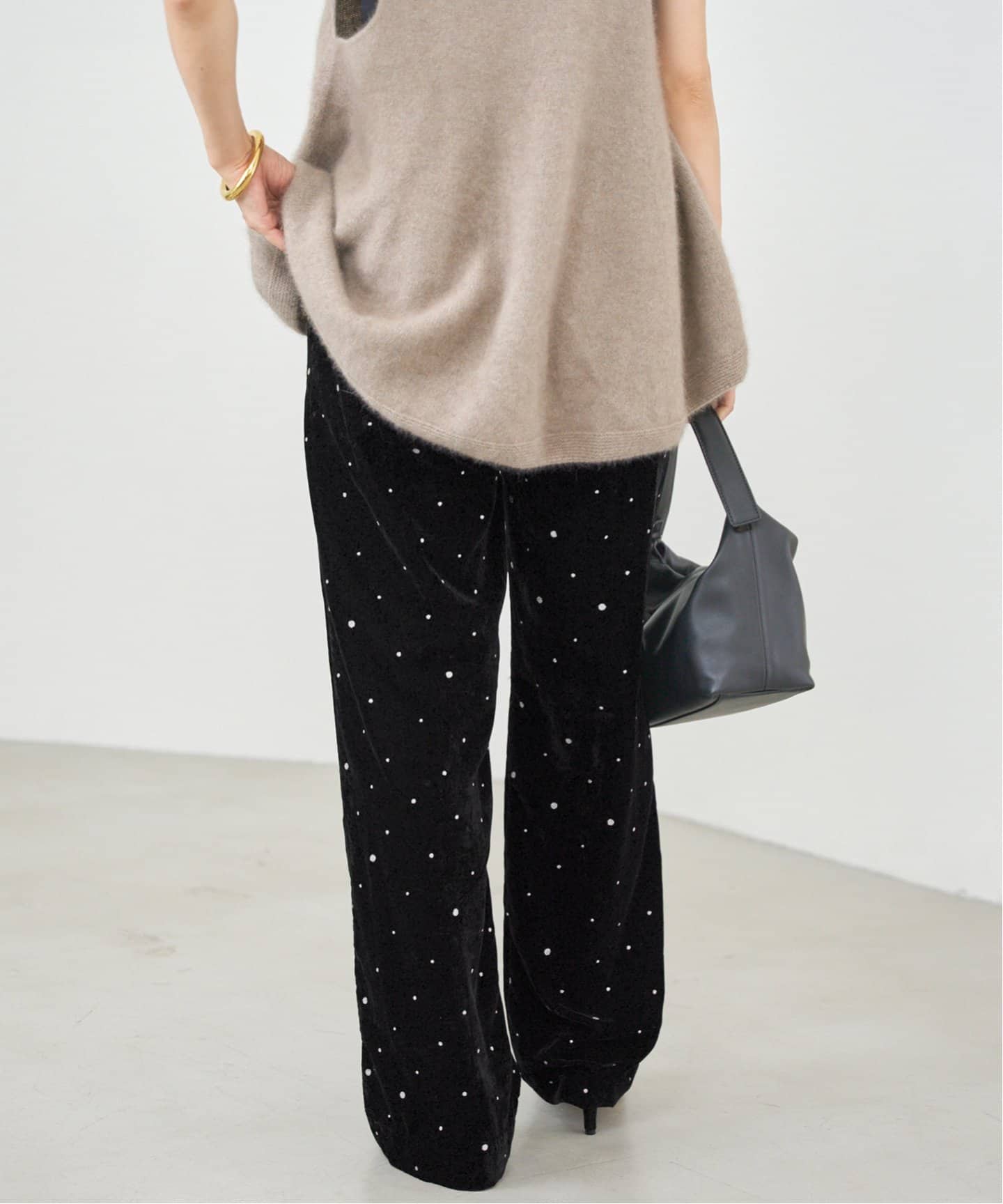 COUTURE D'ADAM/クチュールドアダム Glitter PT ベロアイージーパンツ