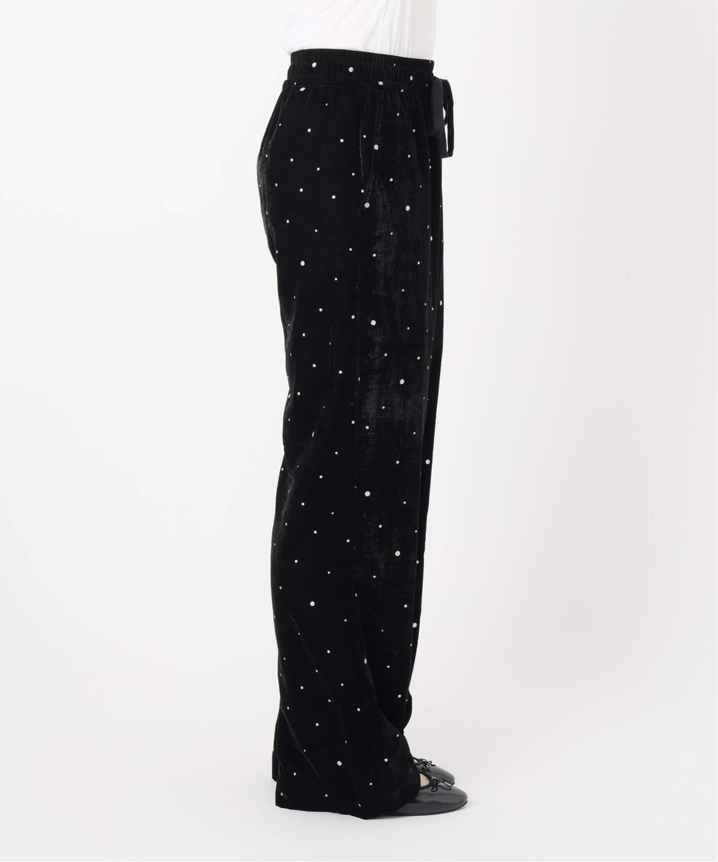 COUTURE D'ADAM/クチュールドアダム Glitter PT ベロアイージーパンツ