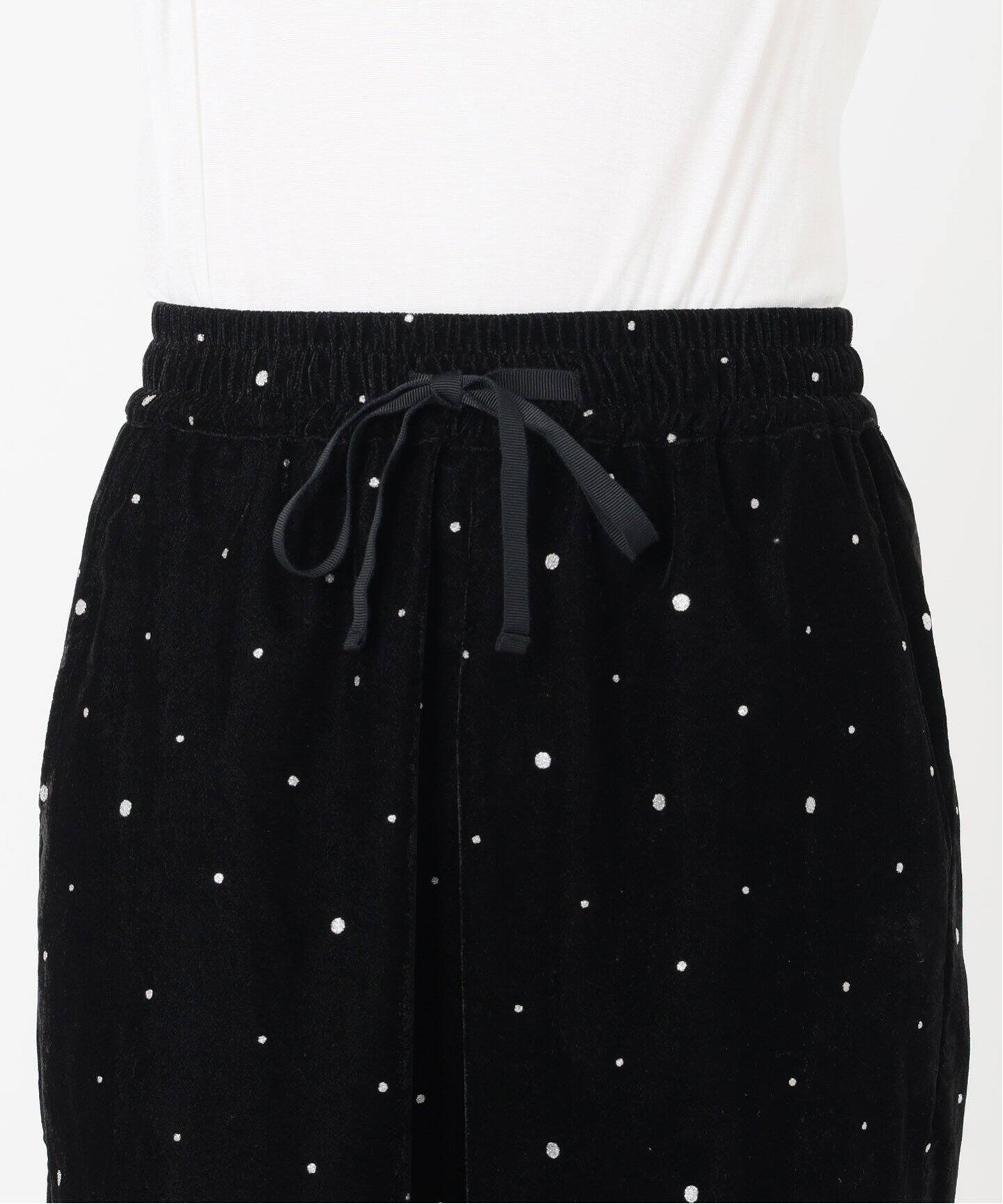 IENA クチュールドアダム グリッターパンツ38 COUTURE D'ADAM/クチュールドアダム Glitter PT ベロアイージーパンツ