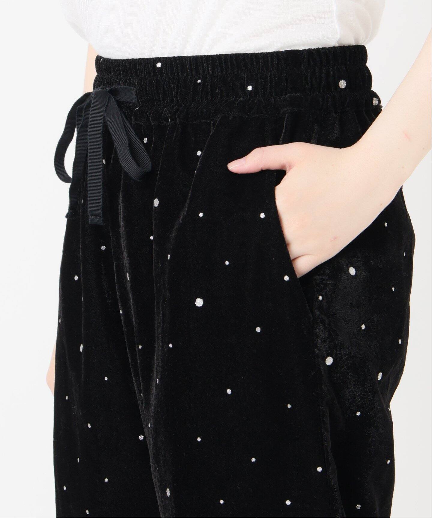 COUTURE D'ADAM クチュールドアダム ベロア パンツ イエナ イエナ IENA COUTURE D'ADAM/クチュールドアダム Glitter PT ベロア