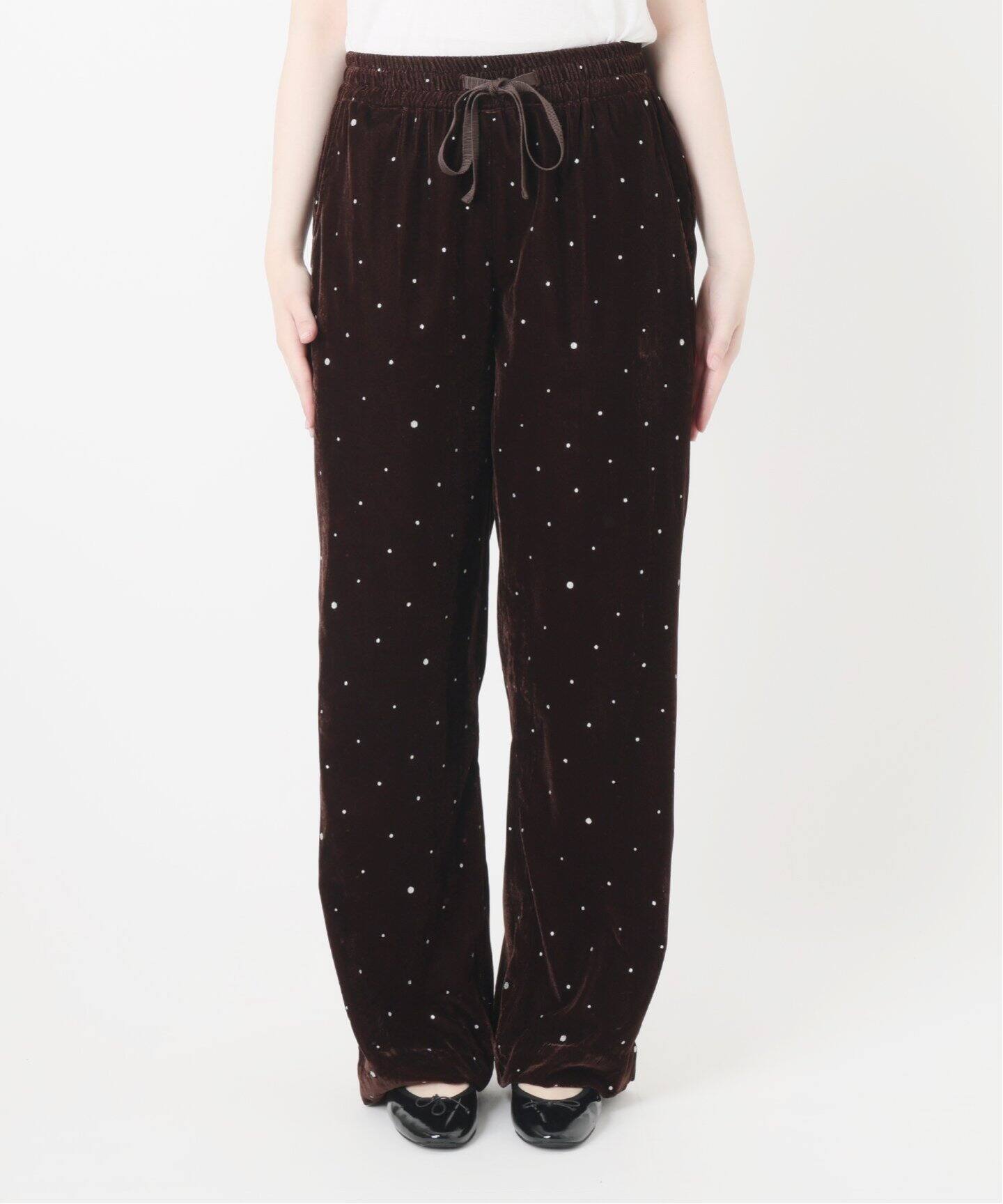 COUTURE D'ADAM/クチュールドアダム Glitter PT ベロアイージーパンツ