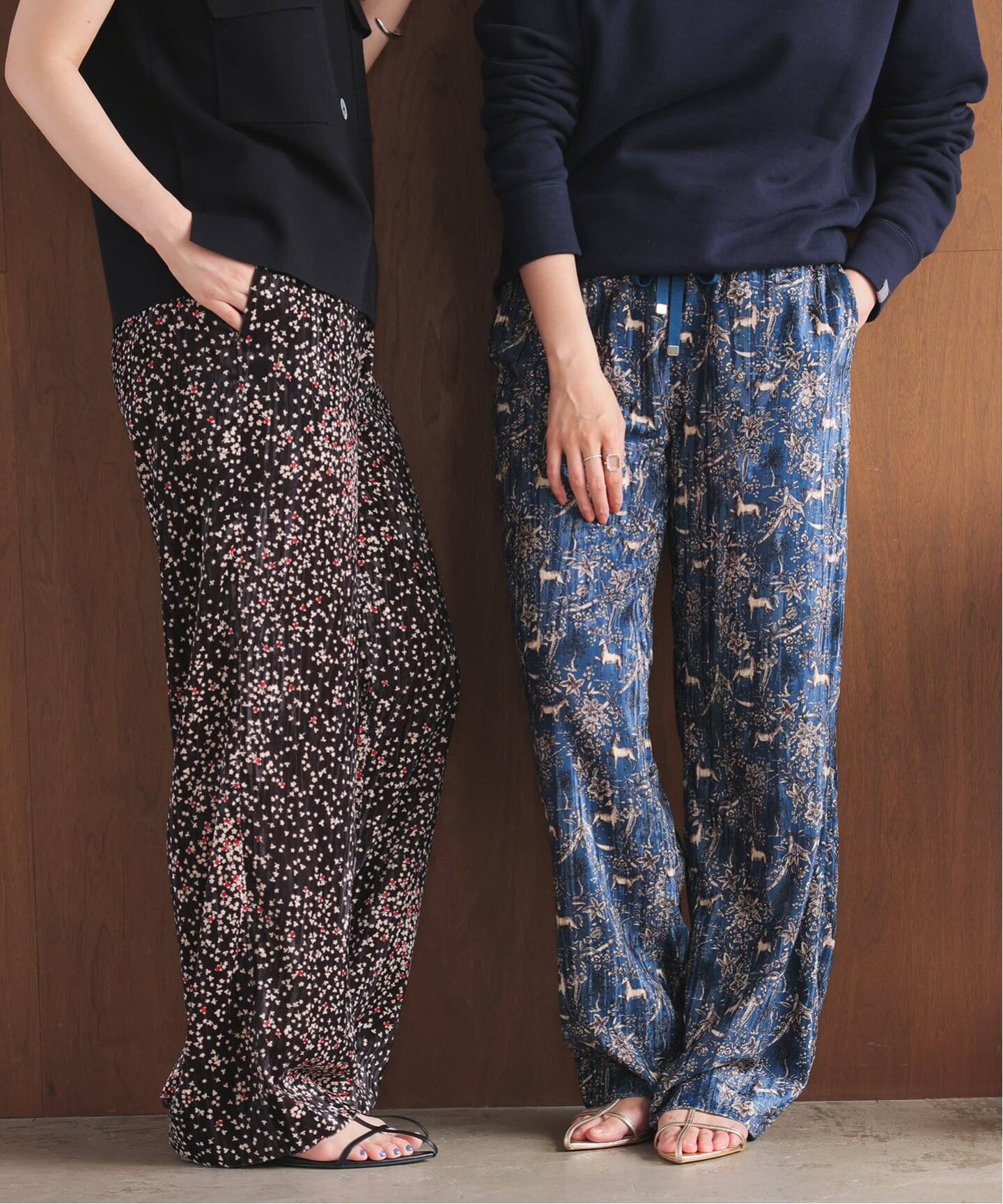 COUTURE D'ADAM/クチュールドアダム 別注 ベルべットイージーパンツ