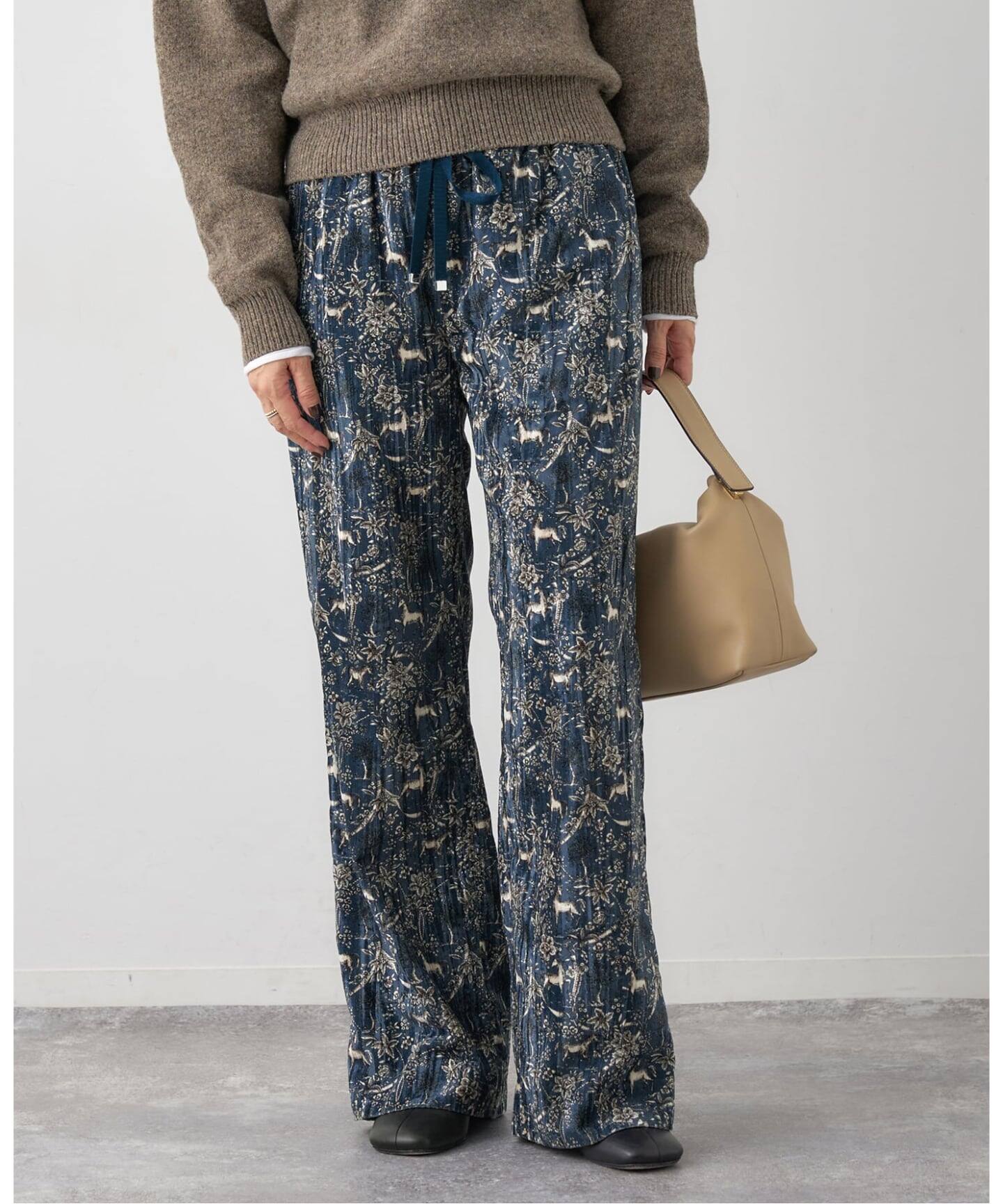 COUTURE D'ADAM/クチュールドアダム 別注 ベルべットイージーパンツ