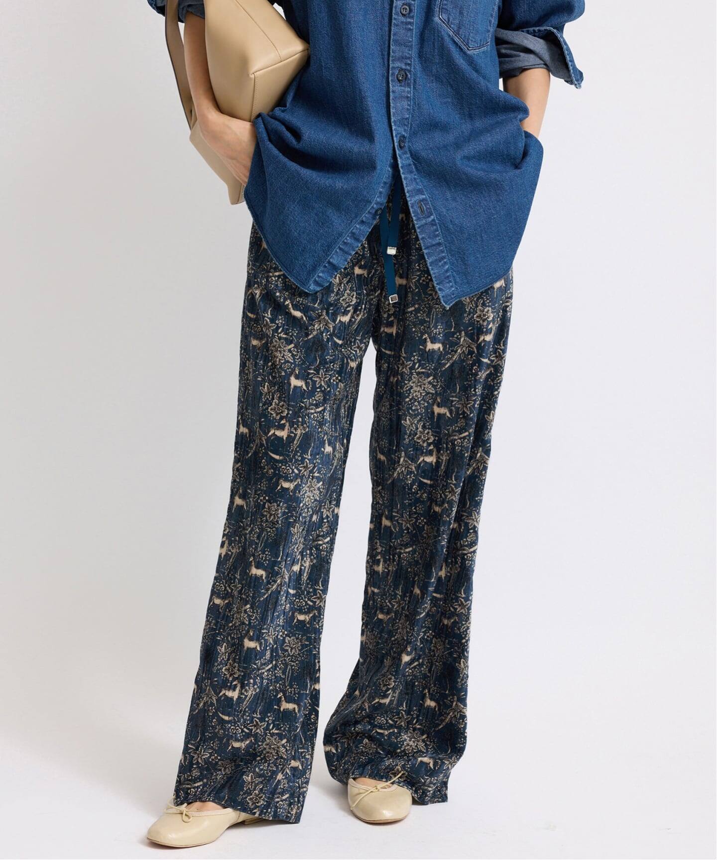 COUTURE D'ADAM/クチュールドアダム 別注 ベルべットイージーパンツ